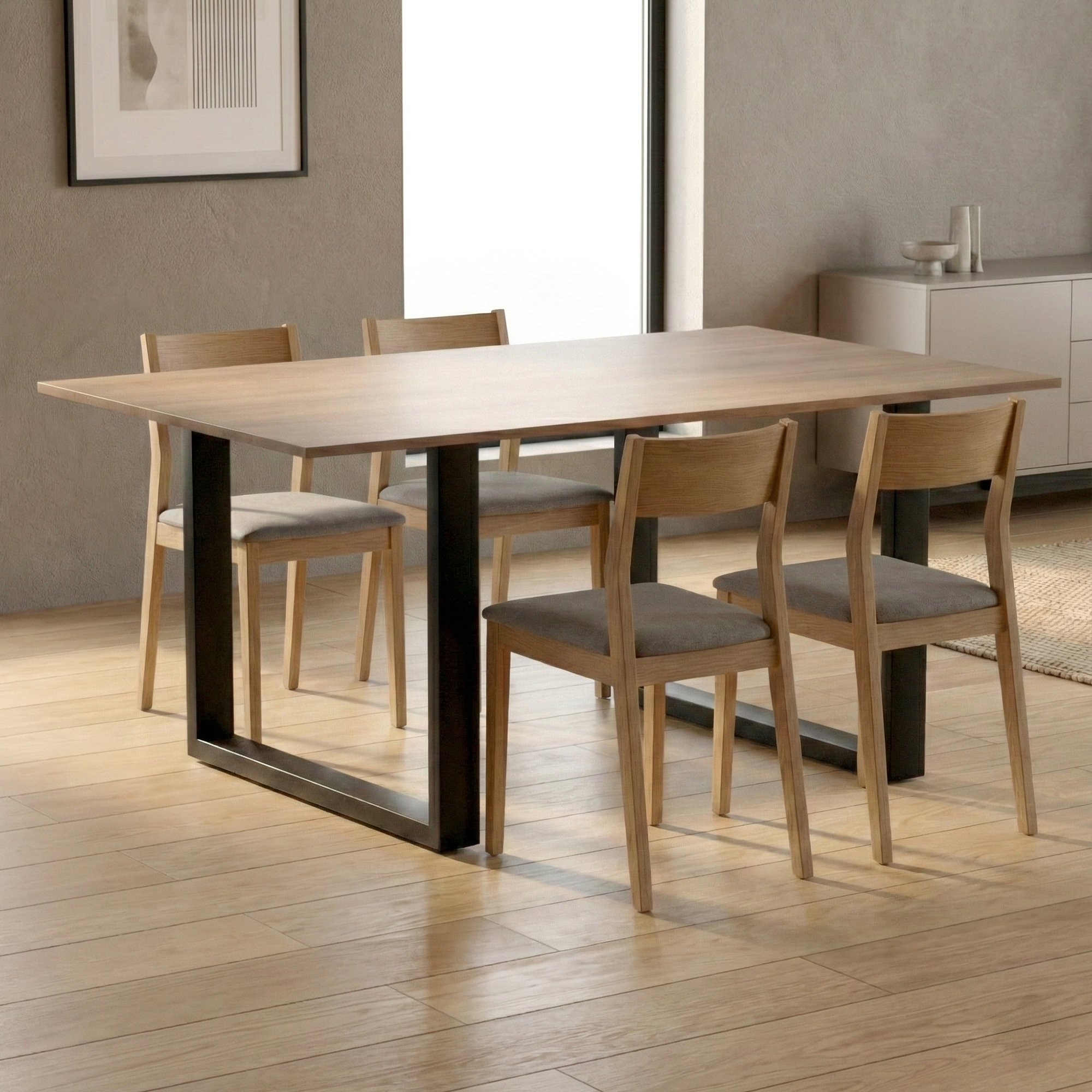 Juego de 2 patas de mesa Ilkan