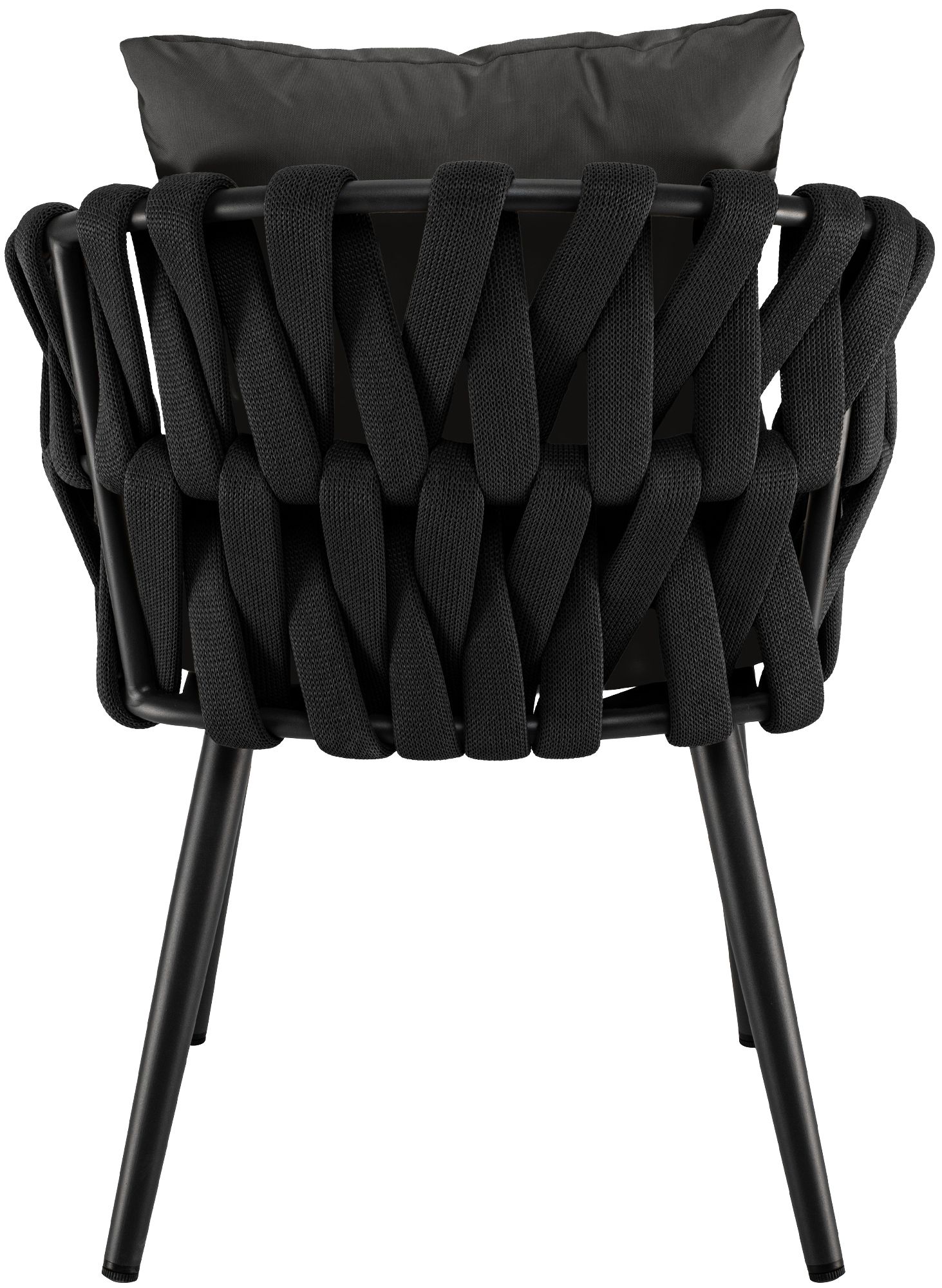 Sillón de jardín Naxos antracita con cojín de asiento