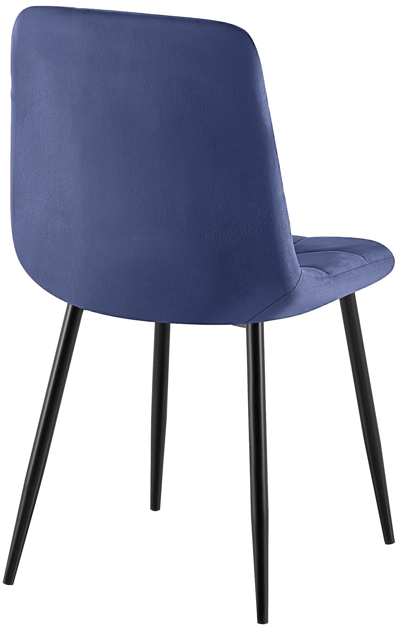 Silla de comedor Antibes tapizada en terciopelo