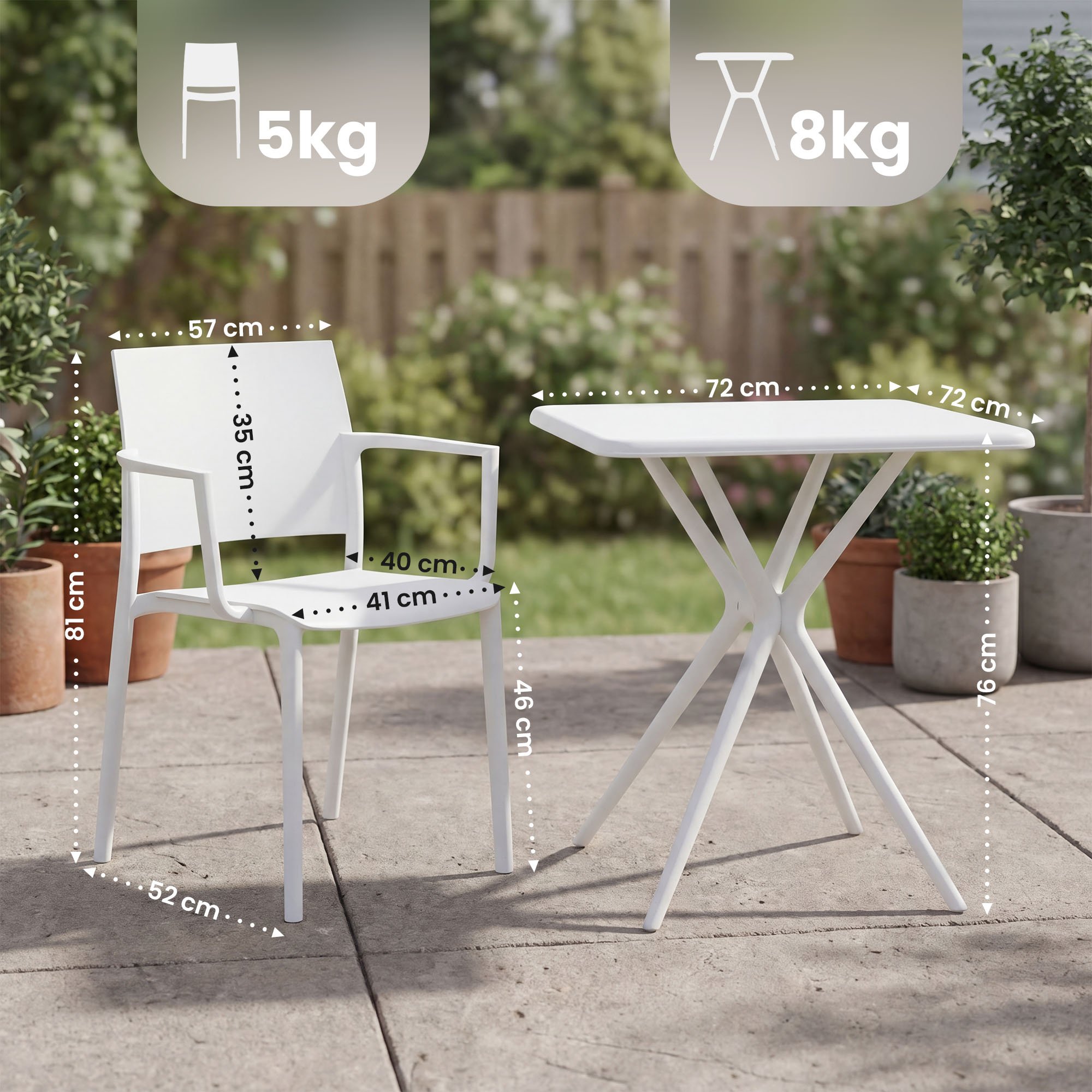 Conjunto de muebles de jardin Pula