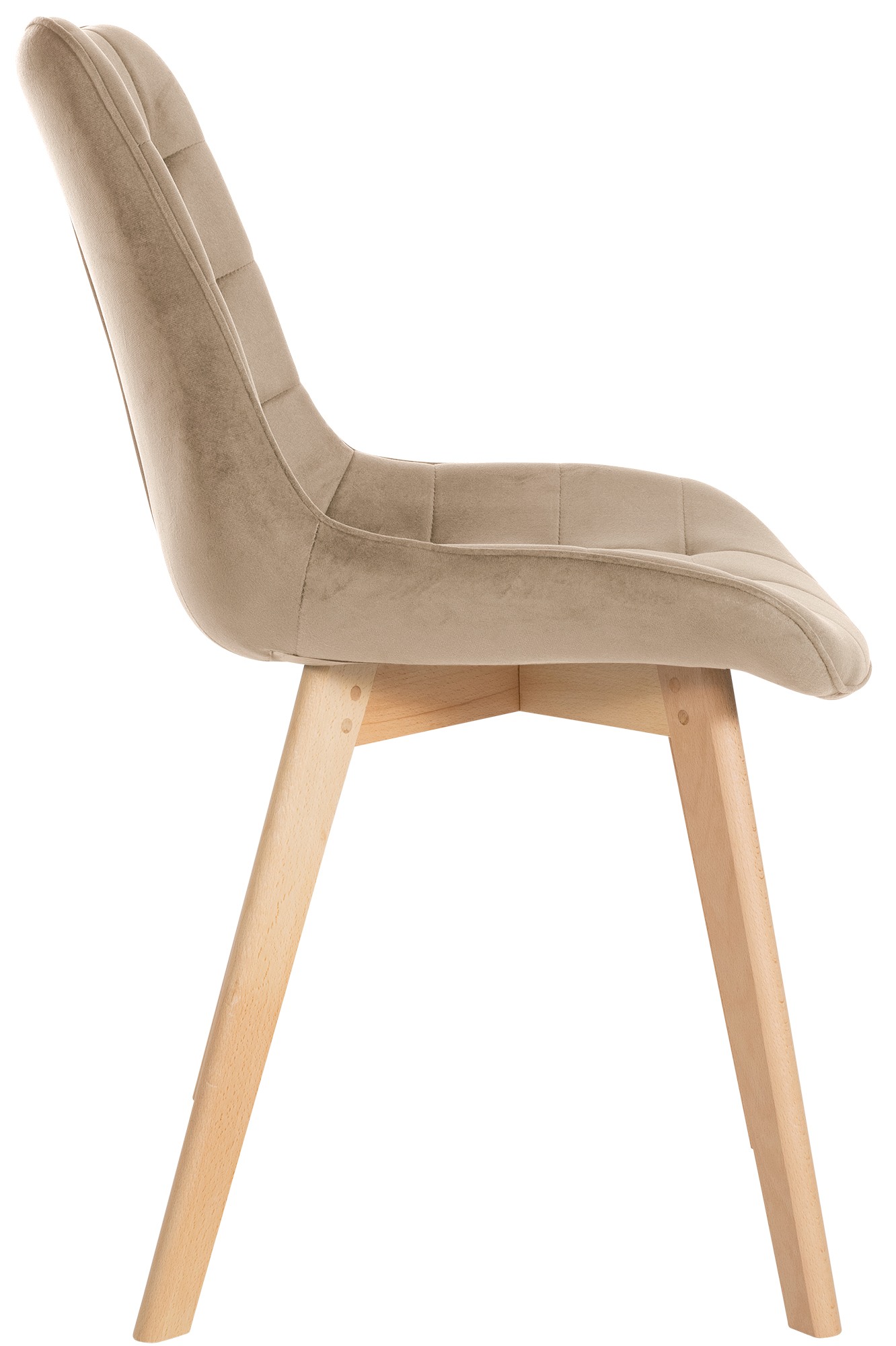 Set de 2 Sillas de comedor Brook en terciopelo