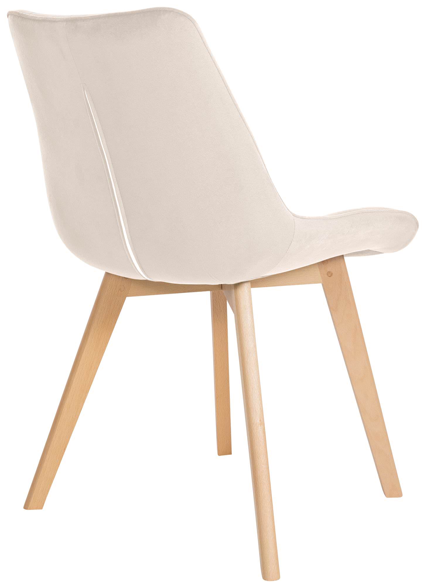Silla de comedor Brook en terciopelo