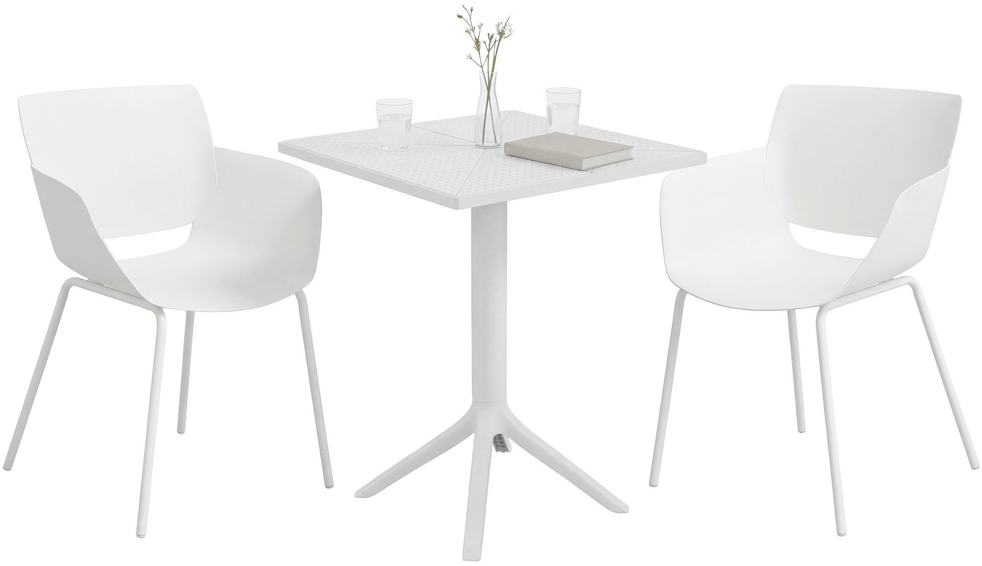 Conjunto de muebles de jardin Norva con 2 sillas