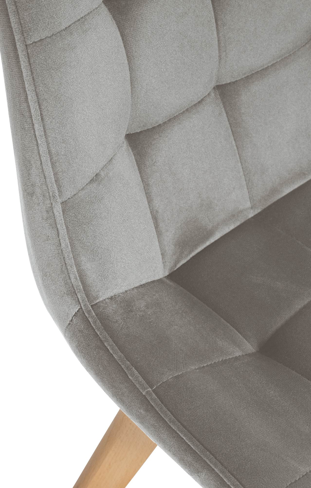 Silla de comedor Brook en terciopelo