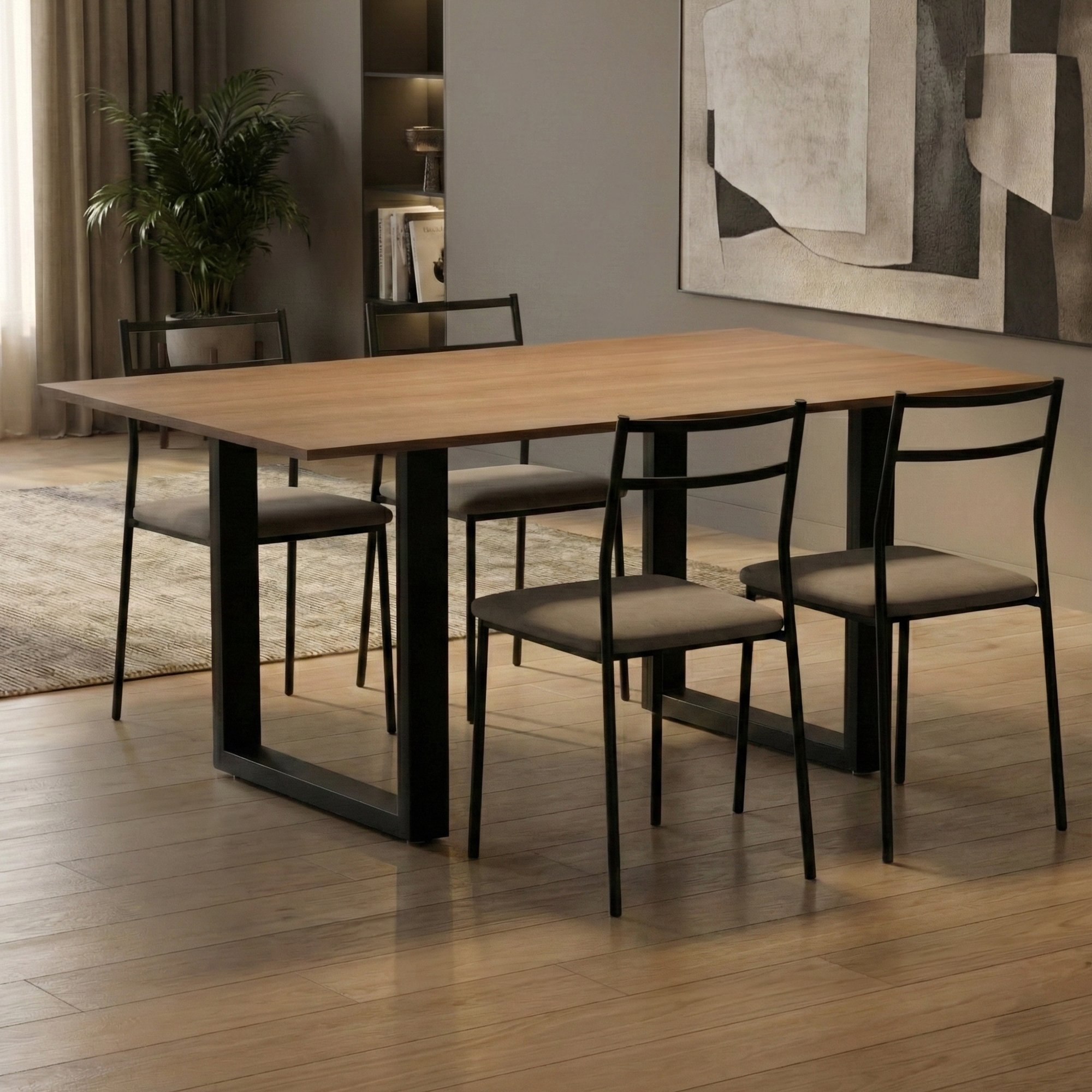 Juego de 2 patas de mesa Ilkan