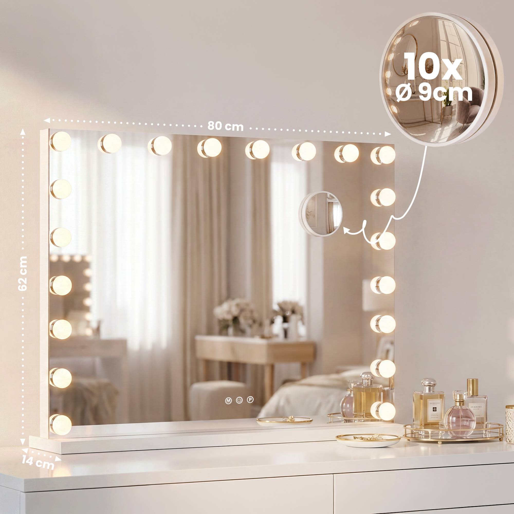 Espejo de Maquillaje Norlina con Bluetooth