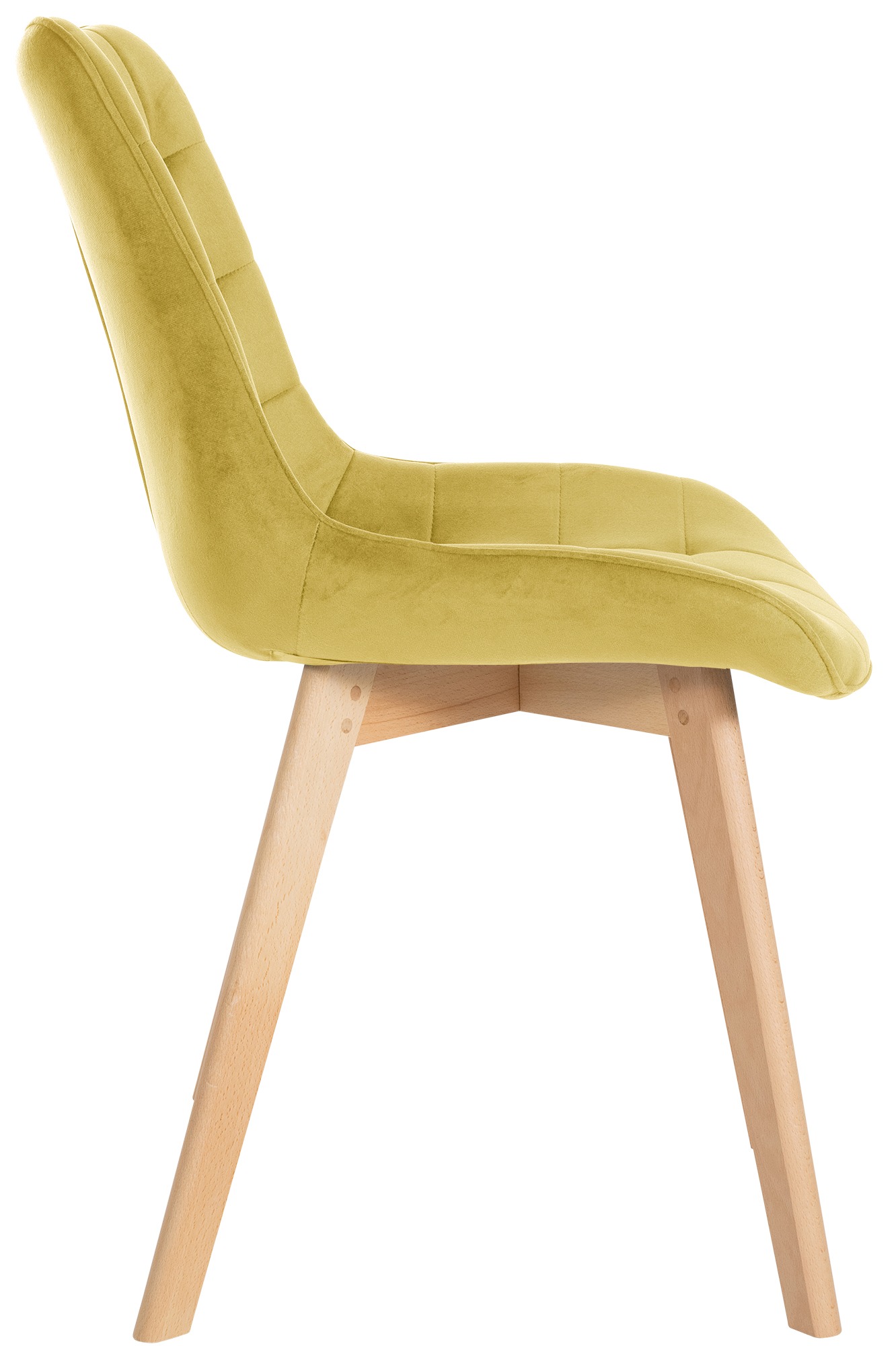 Set de 2 Sillas de comedor Brook en terciopelo
