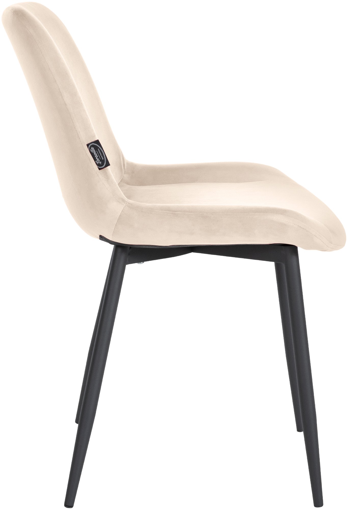 Juego de 2 Sillas de Comedor Victoria de Terciopelo