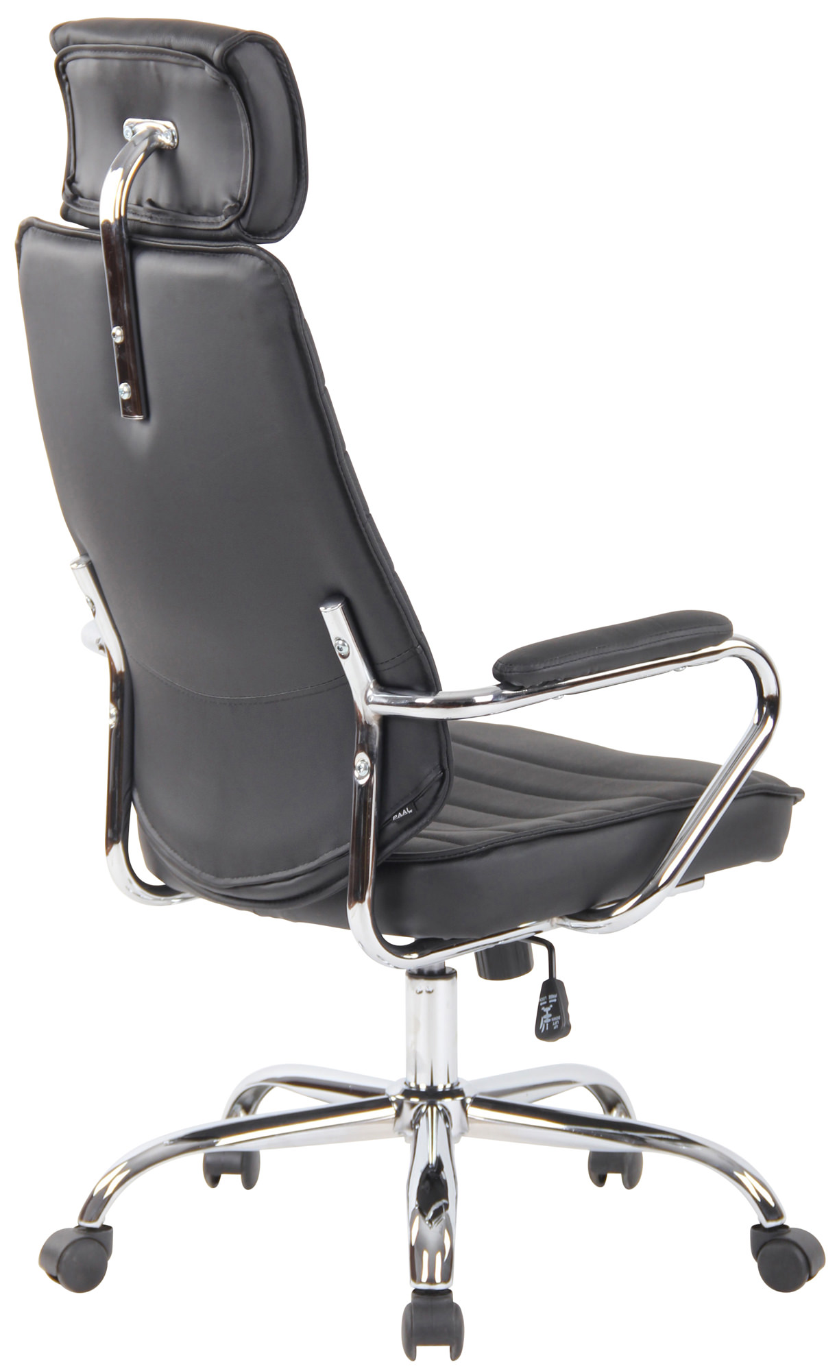 Silla de oficina Rako de piel auténtica