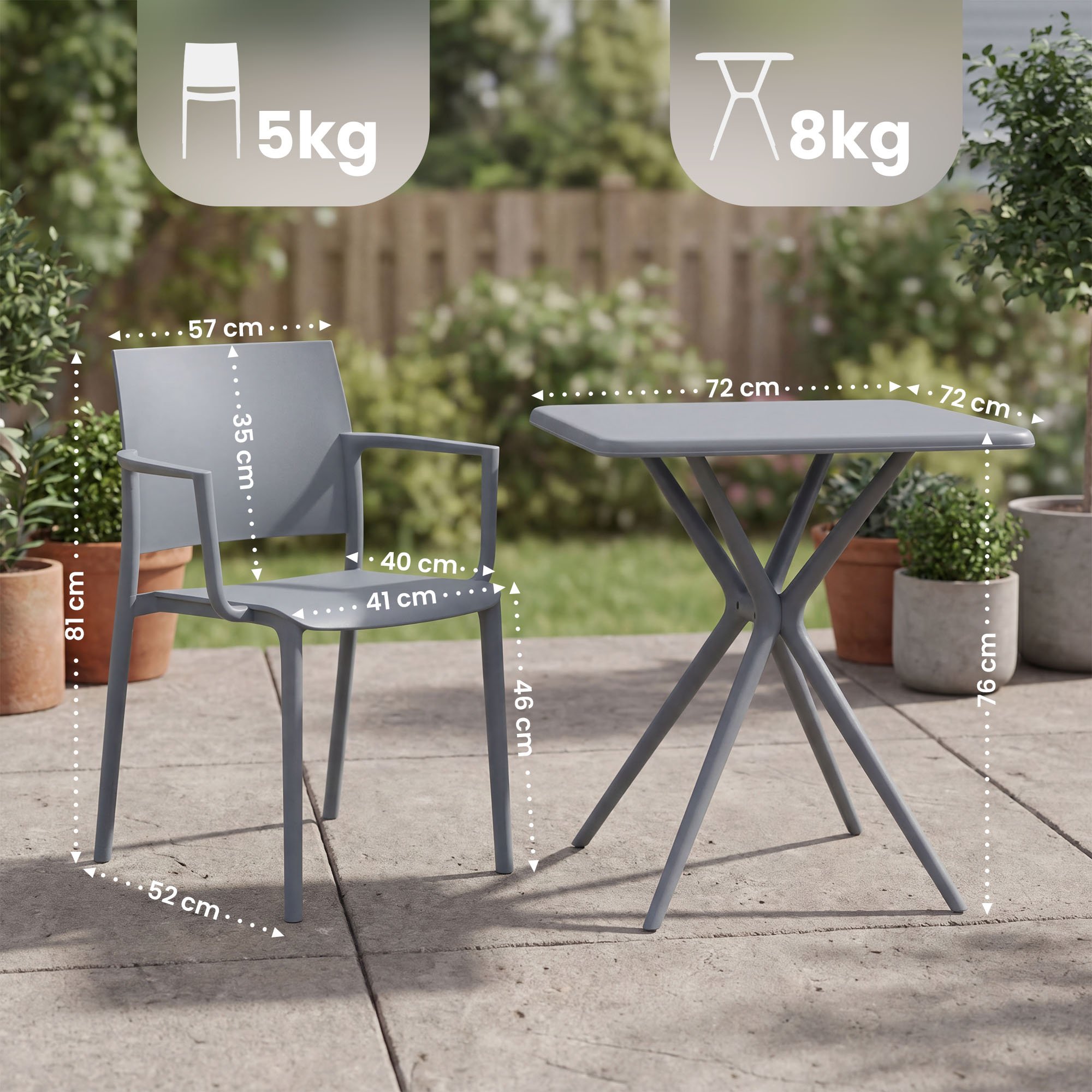 Conjunto de muebles de jardin Pula