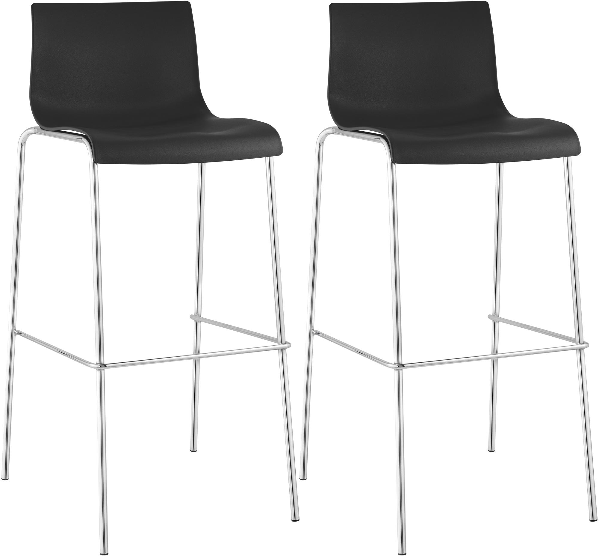 Pack de 2 Taburetes de Bar Hover de Plástico