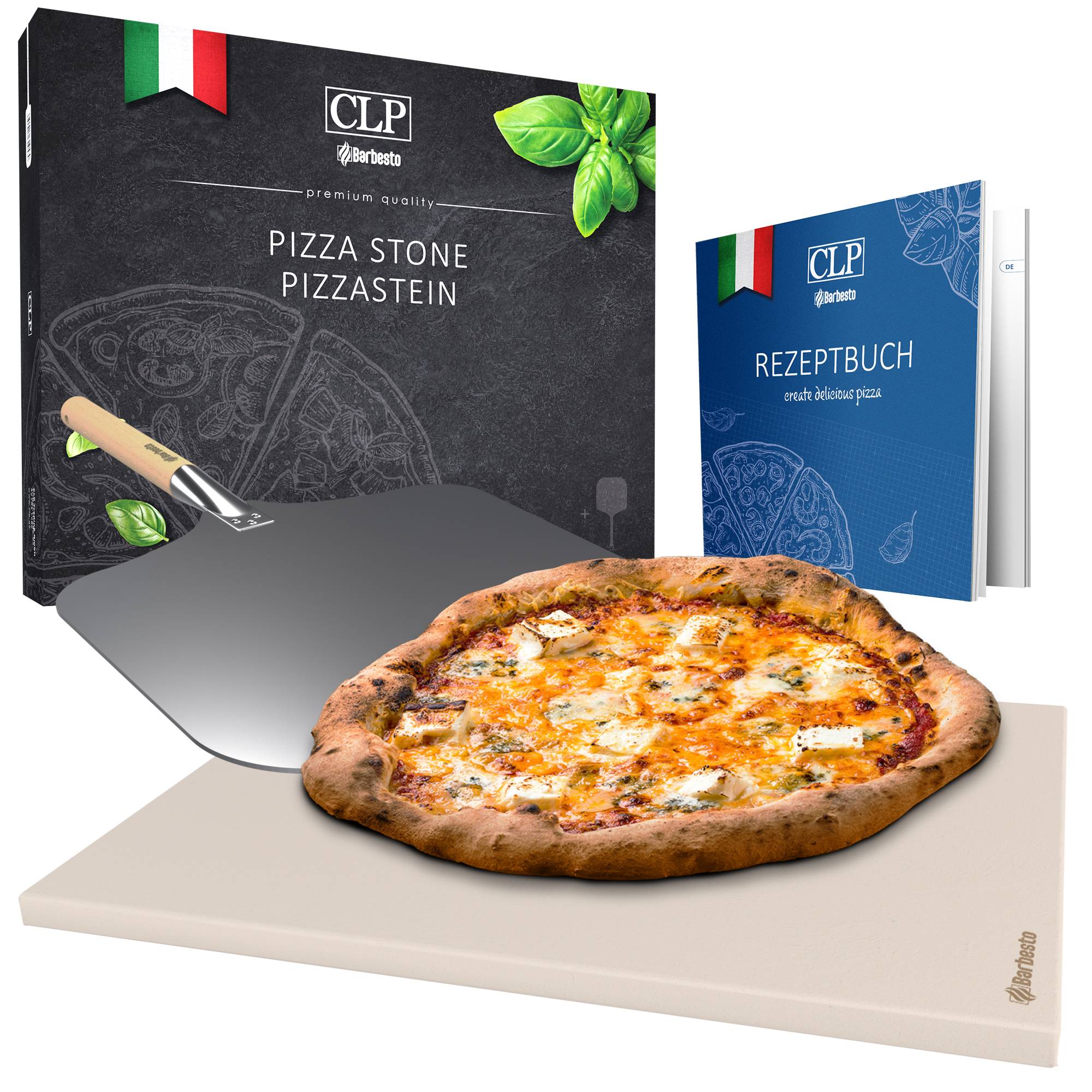 Set de piedra & utensilios para preparar pizza
