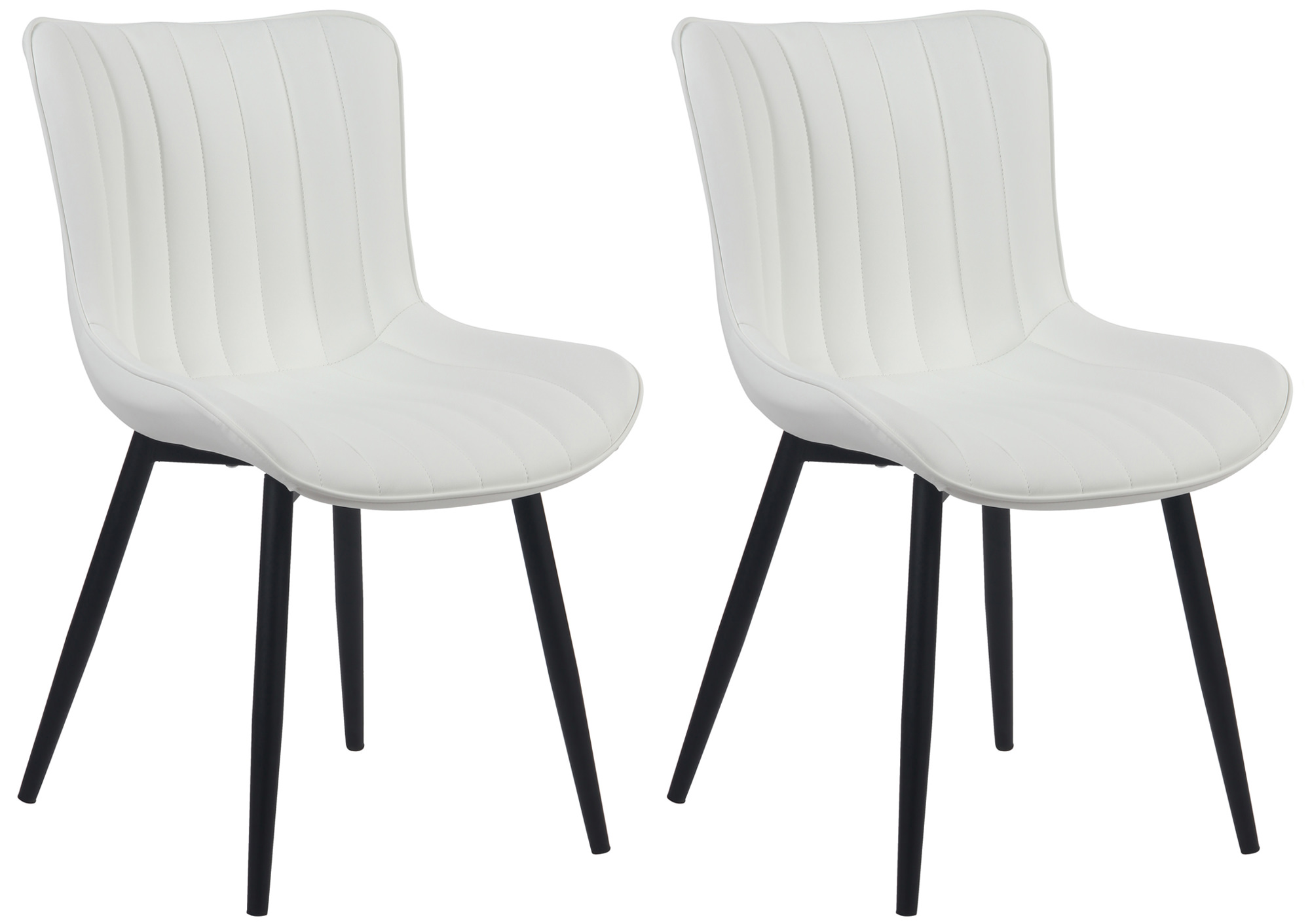 Set De 2 Sillas de comedor Largo en terciopelo o polipiel