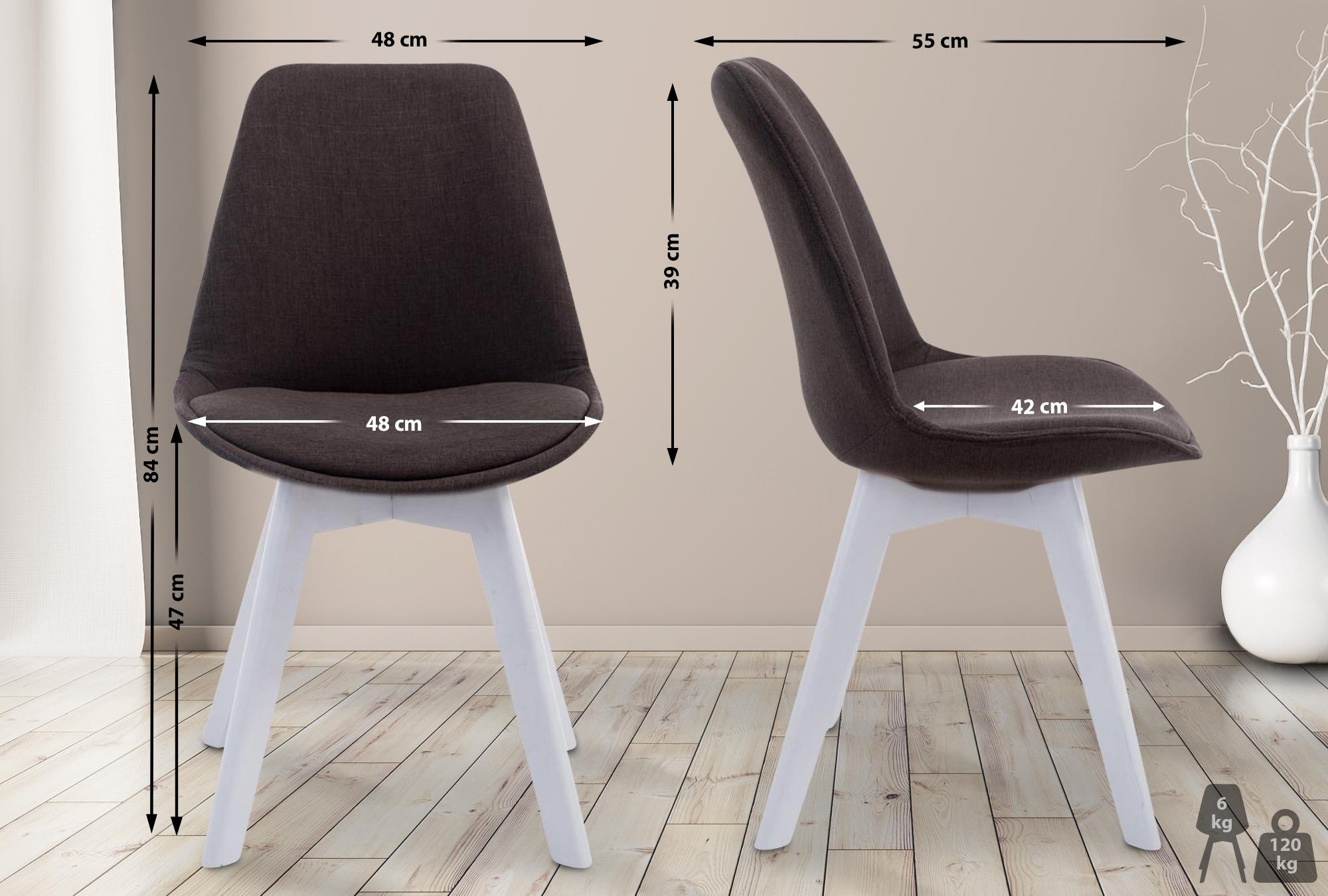 Silla De Comedor Borneo V2 En Tela