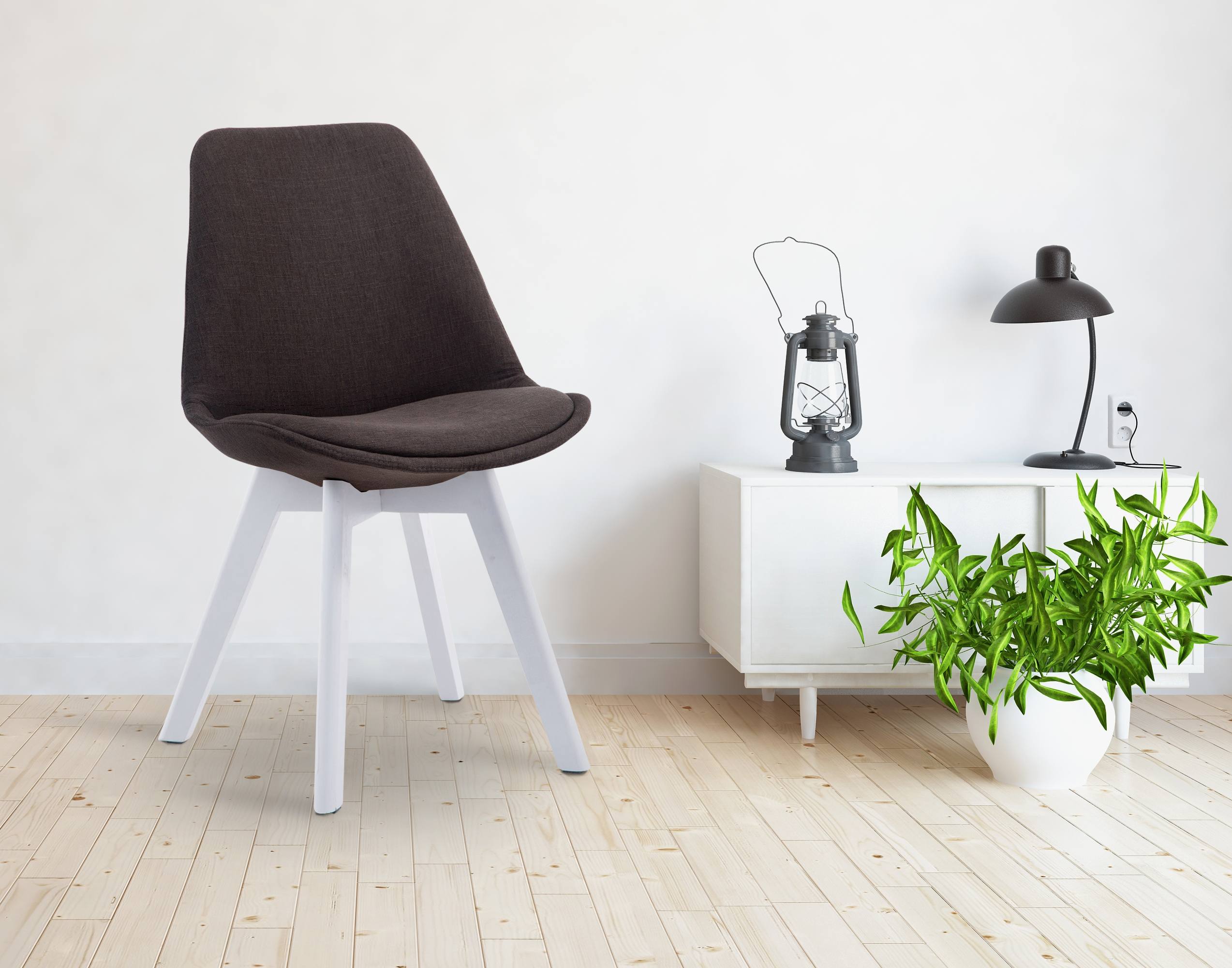 Silla De Comedor Borneo V2 En Tela