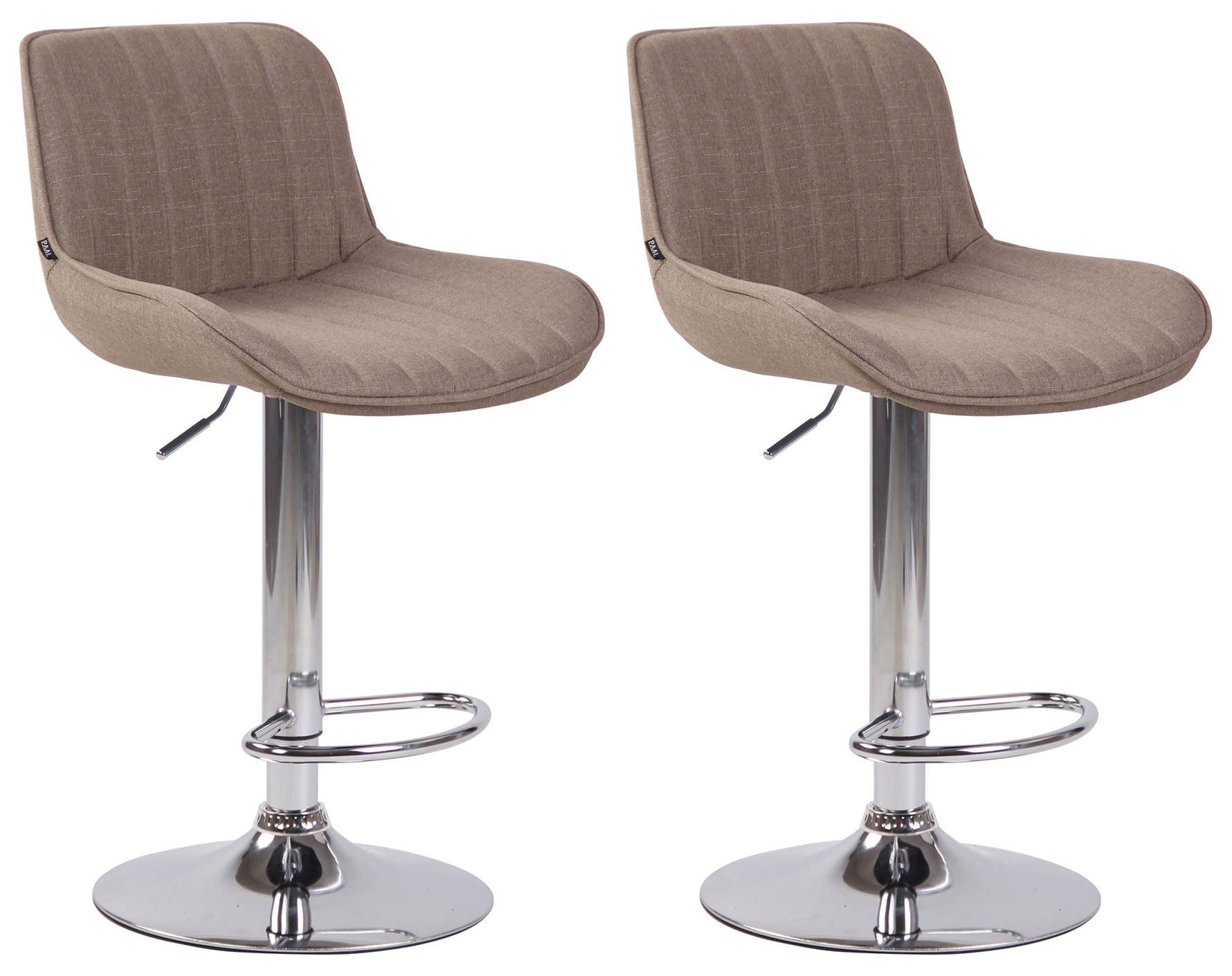 Set de 2 Taburetes de bar lentini en tela