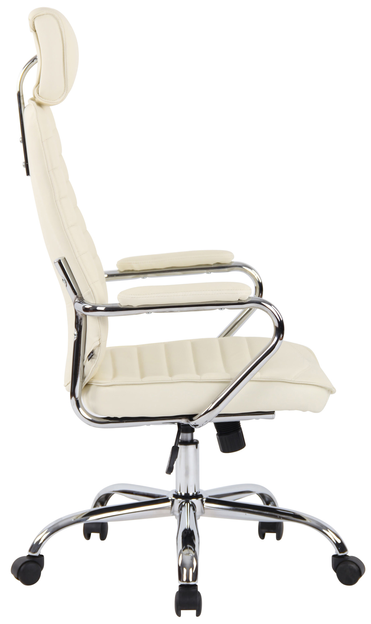 Silla de oficina Rako de piel auténtica