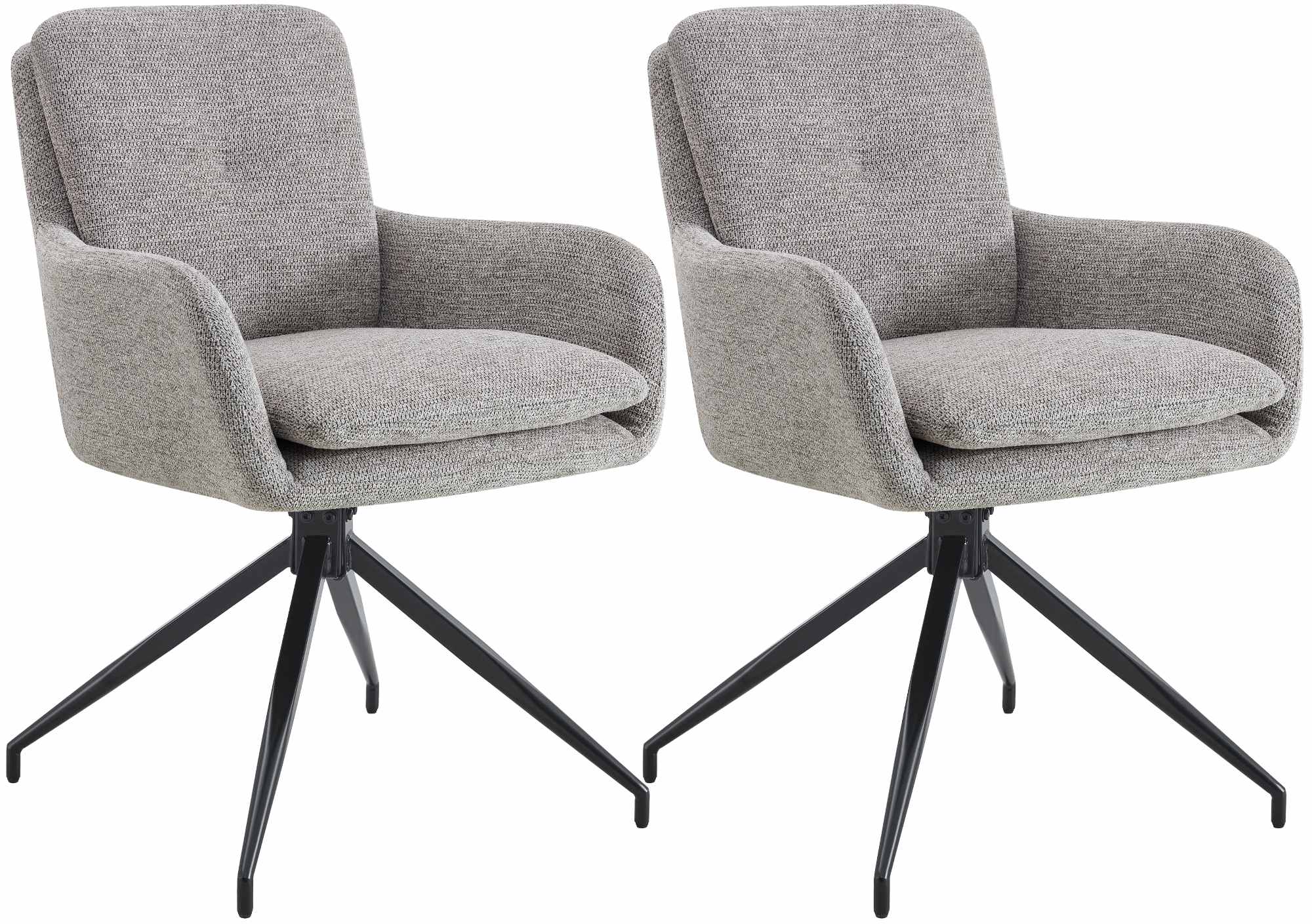 Lote de 2 sillas de comedor tela Pickett