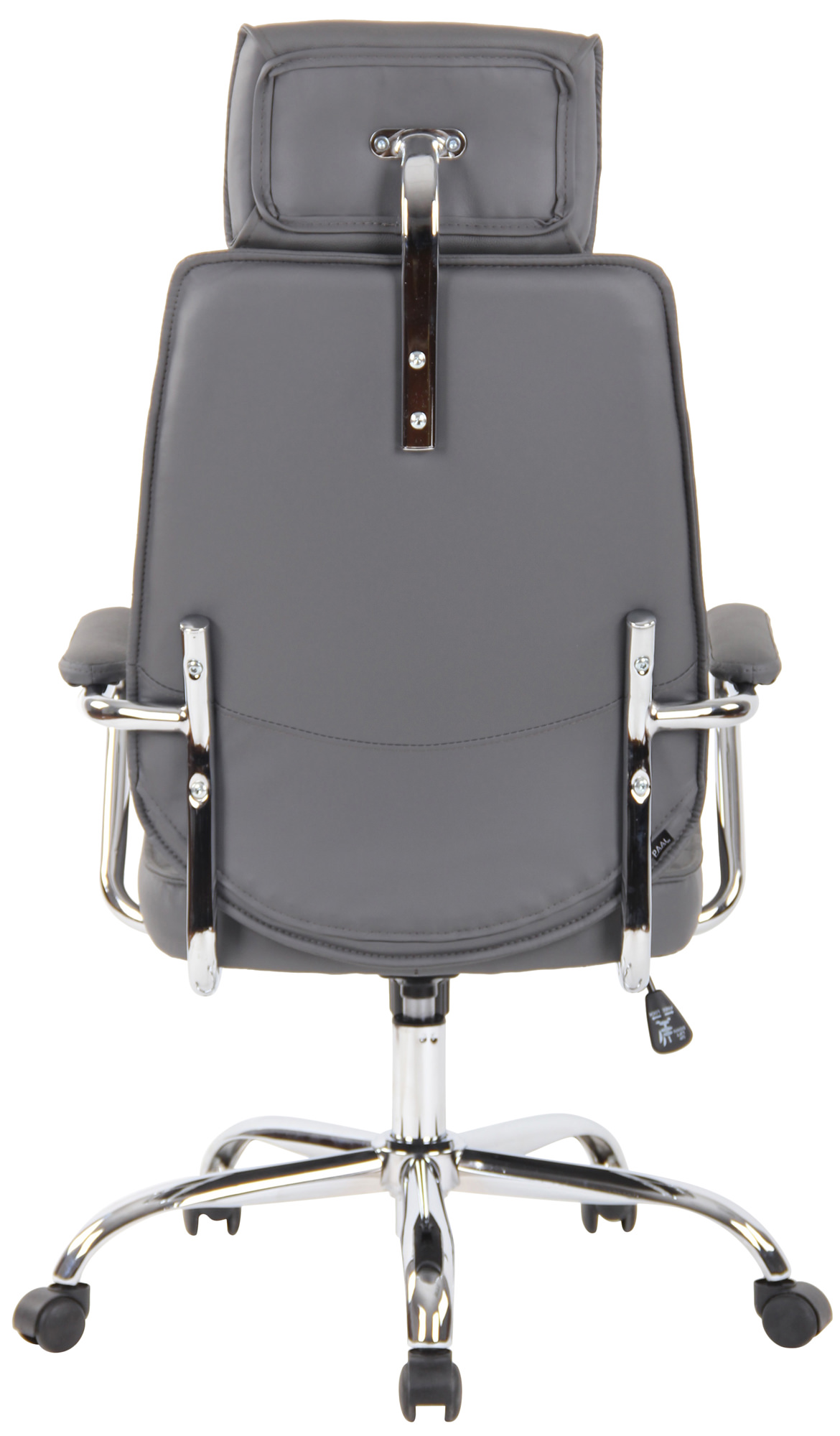 Silla de oficina Rako de piel auténtica