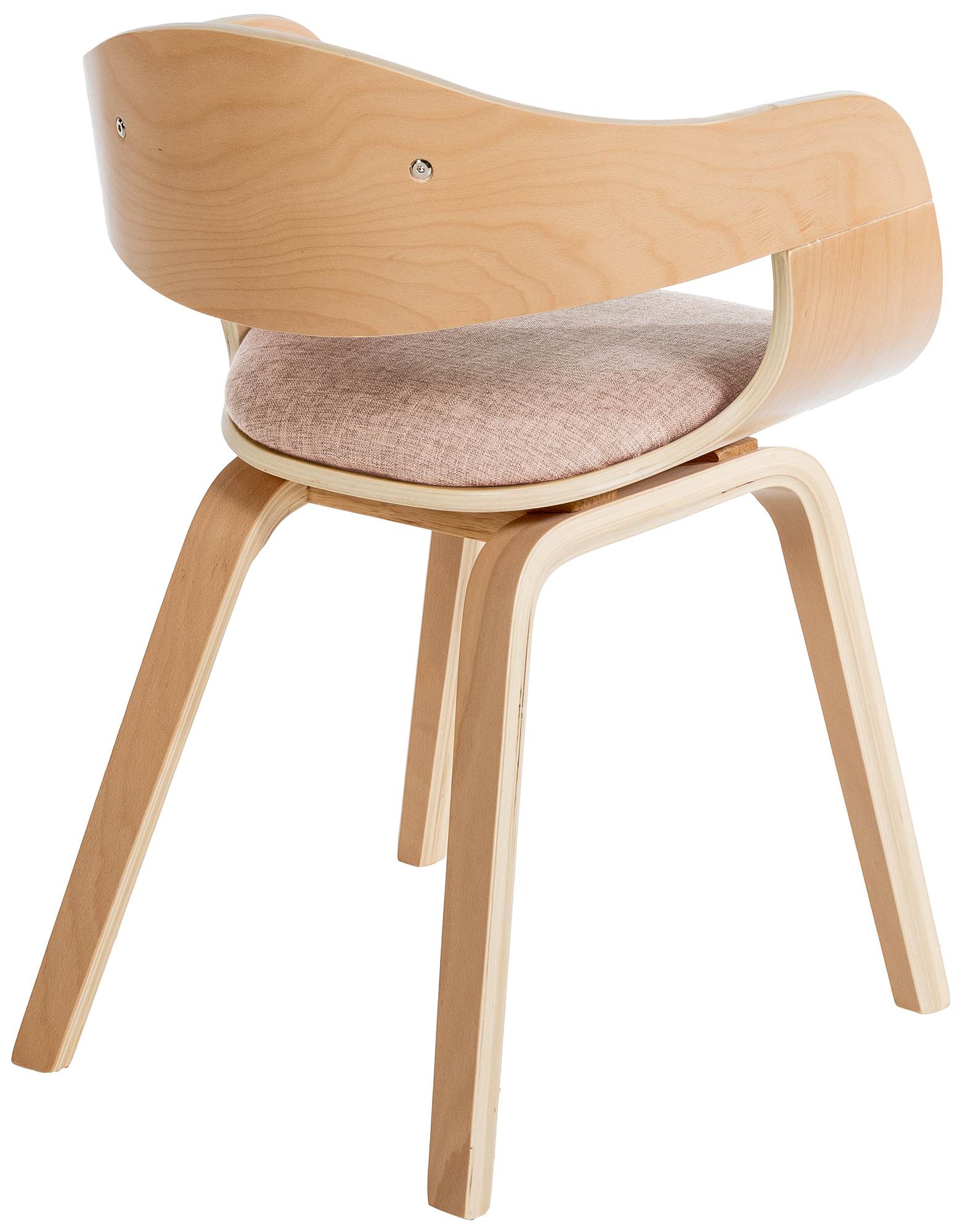 Set de 2 sillas de comedor Kingston de tela y madera