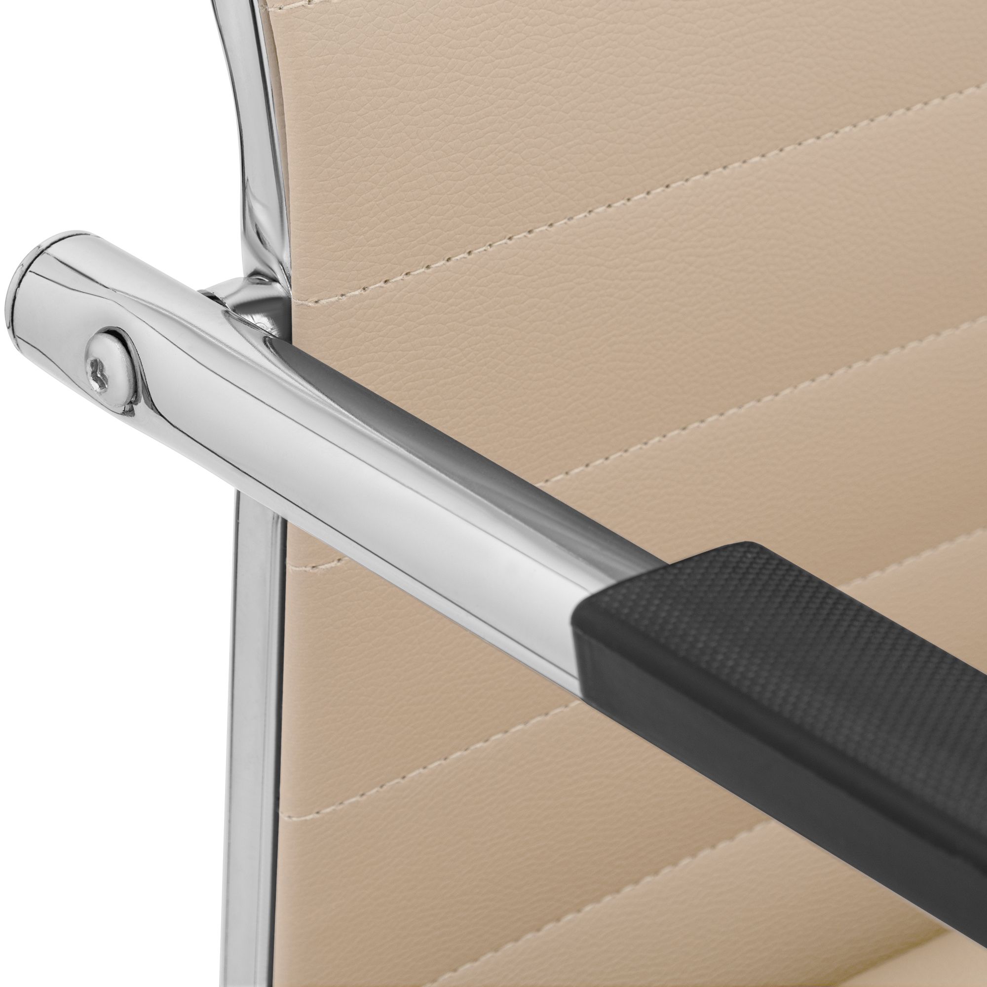 Juego de 2 sillas cantilever Hakon con efecto piel