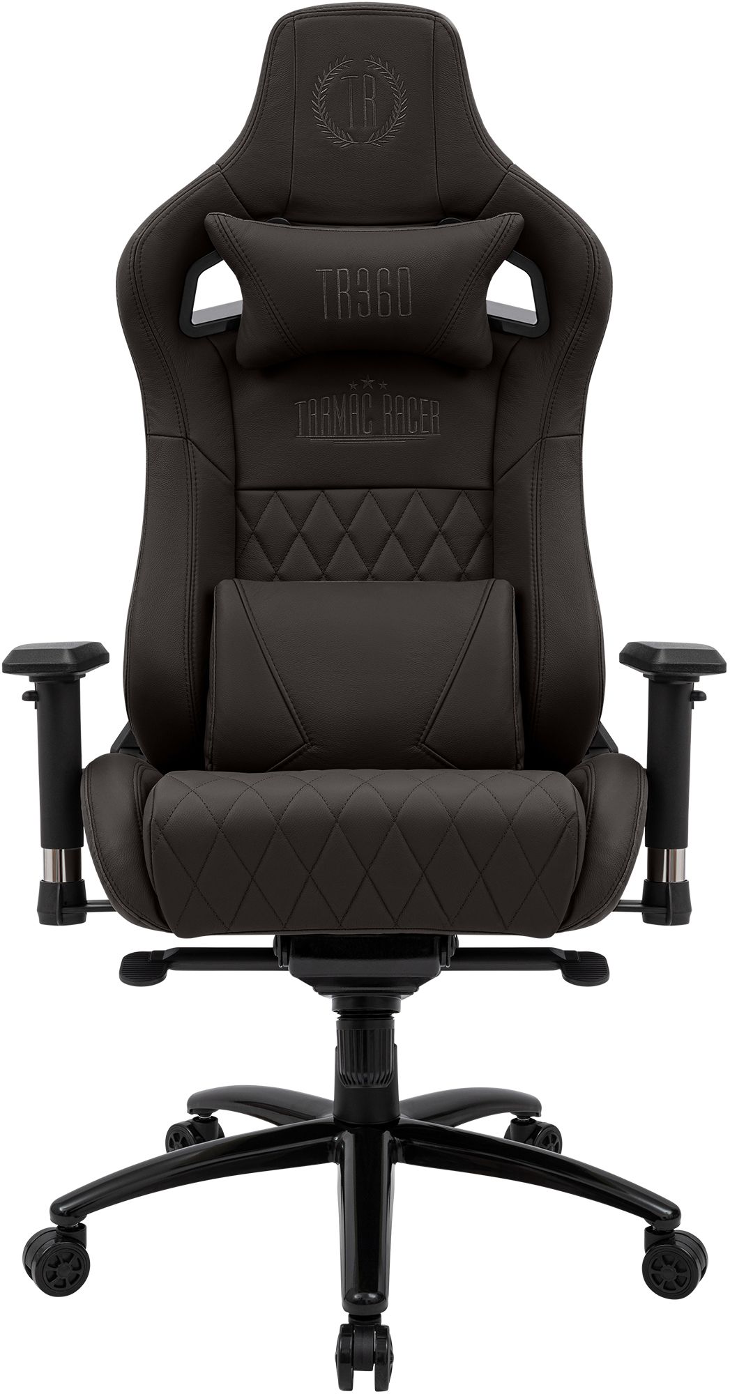 Silla de oficina Keren tapizada en piel genuina