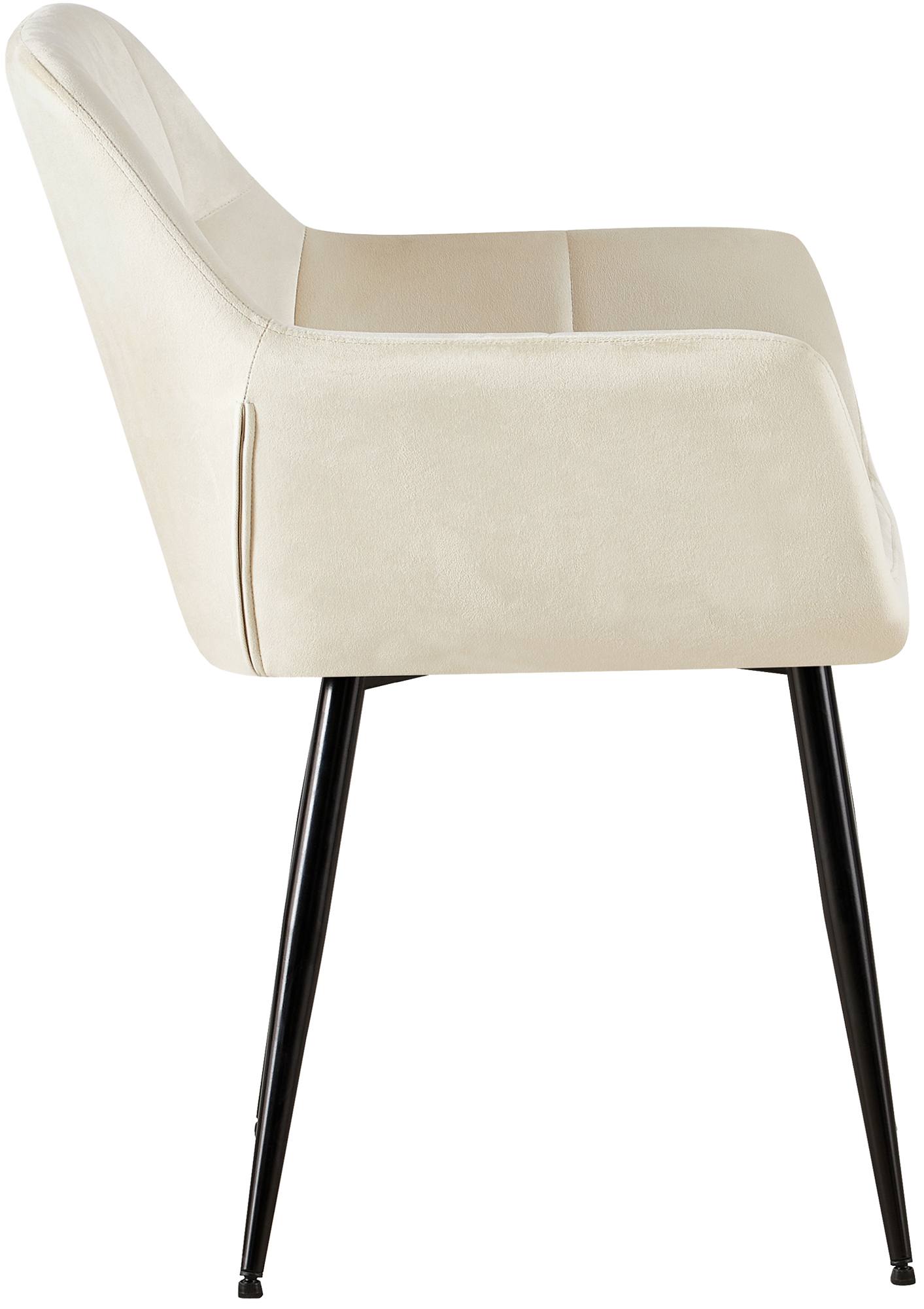 Silla de salón Emia en terciopelo