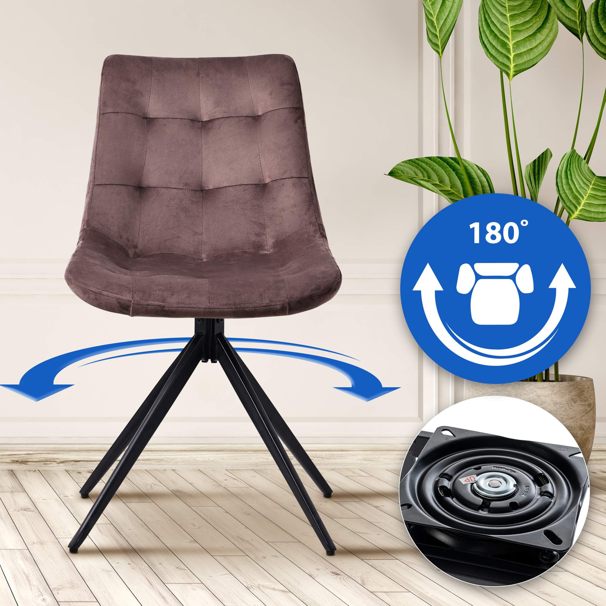 Lote de 2 sillas de comedor Merna