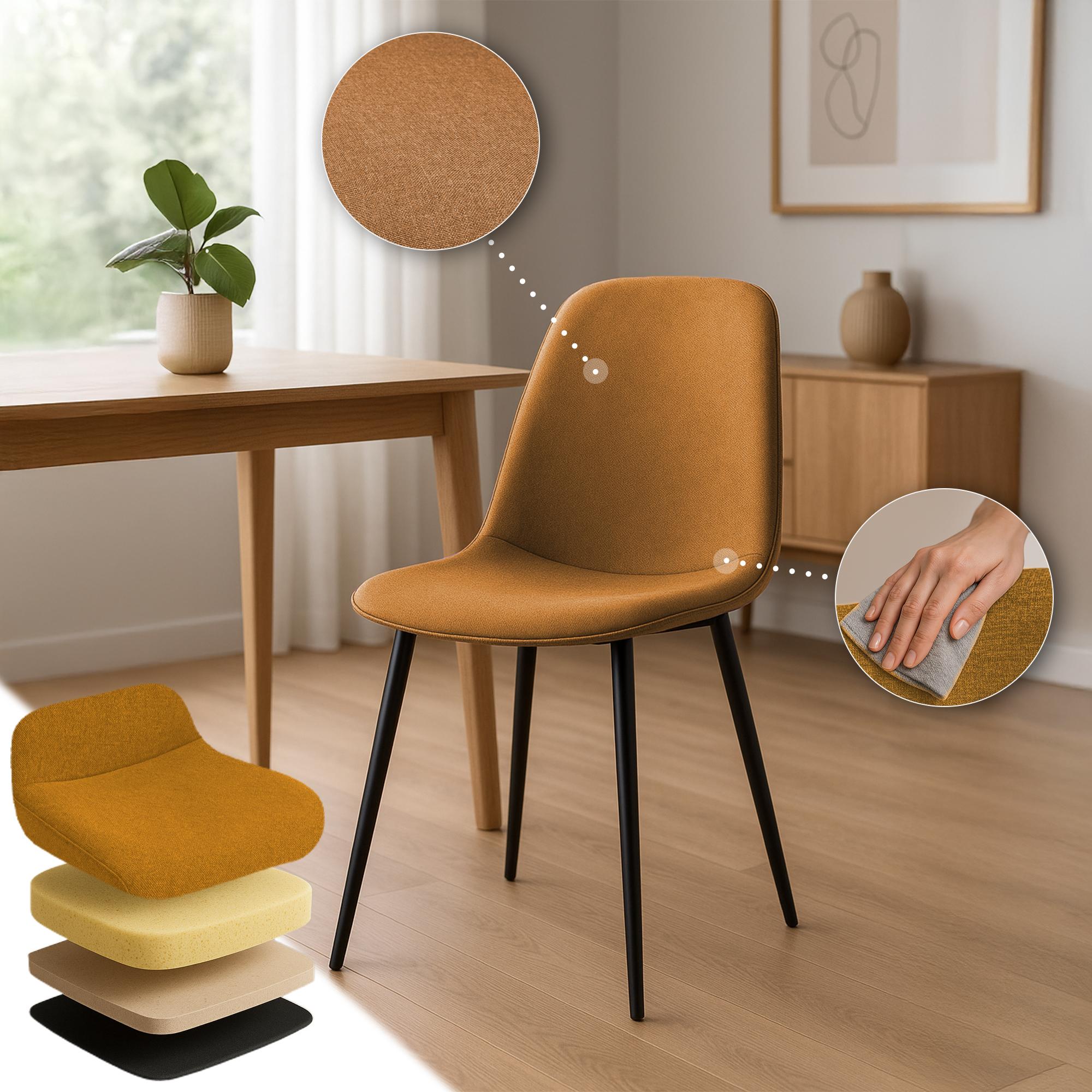 Set de 4 sillas de comedor Maryam