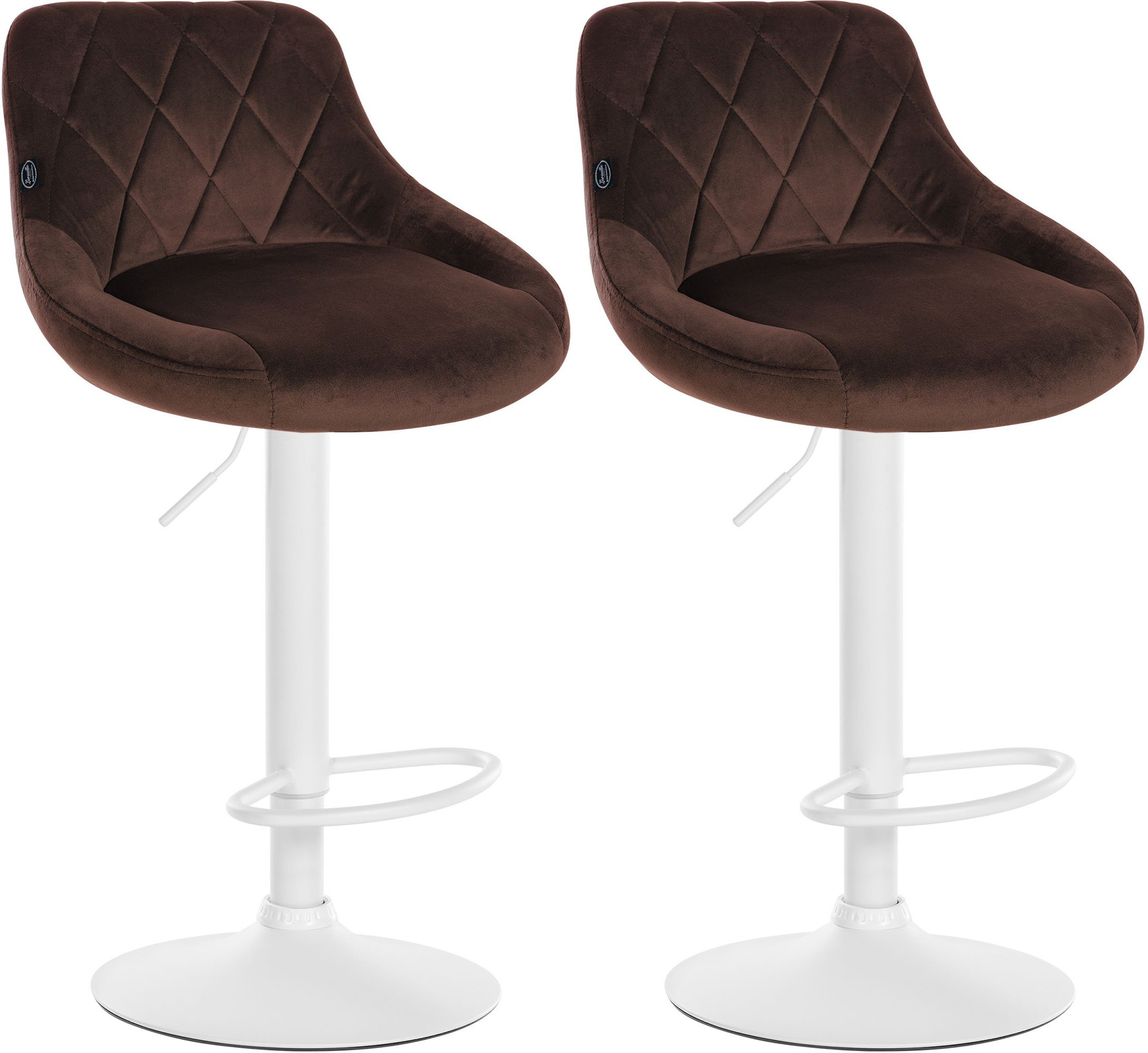 Set de 2 Taburetes Lazio en terciopelo