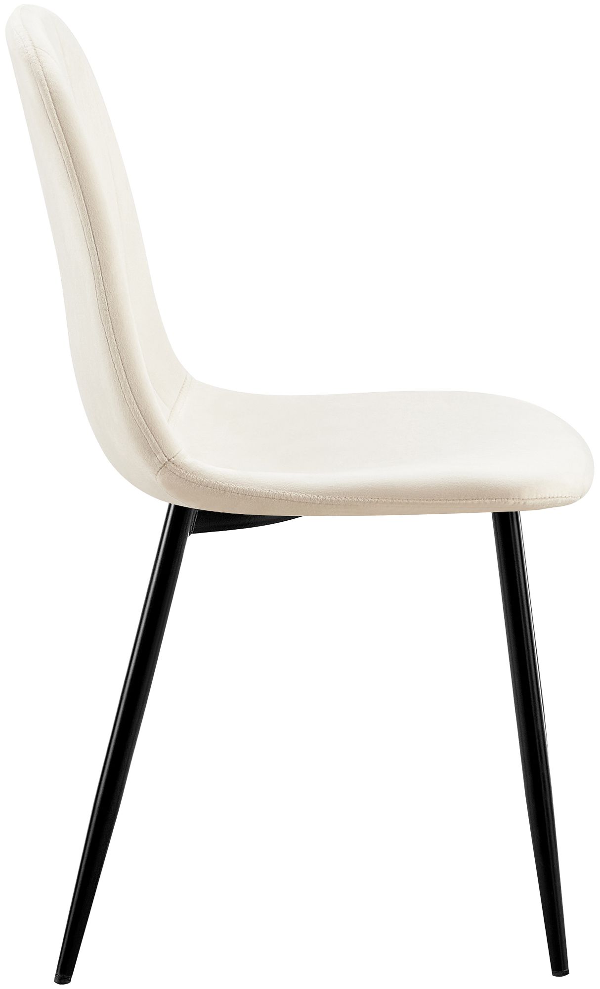 Silla de comedor Baxter de terciopelo
