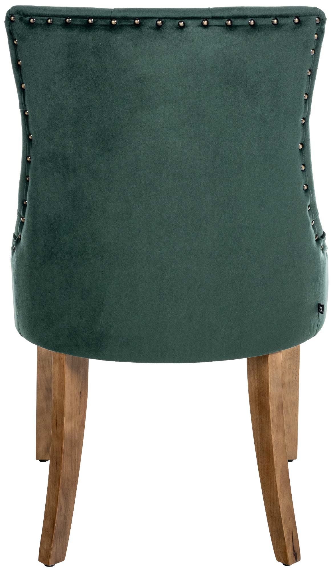 Juego de 4 sillas de comedor Aberdeen en terciopelo