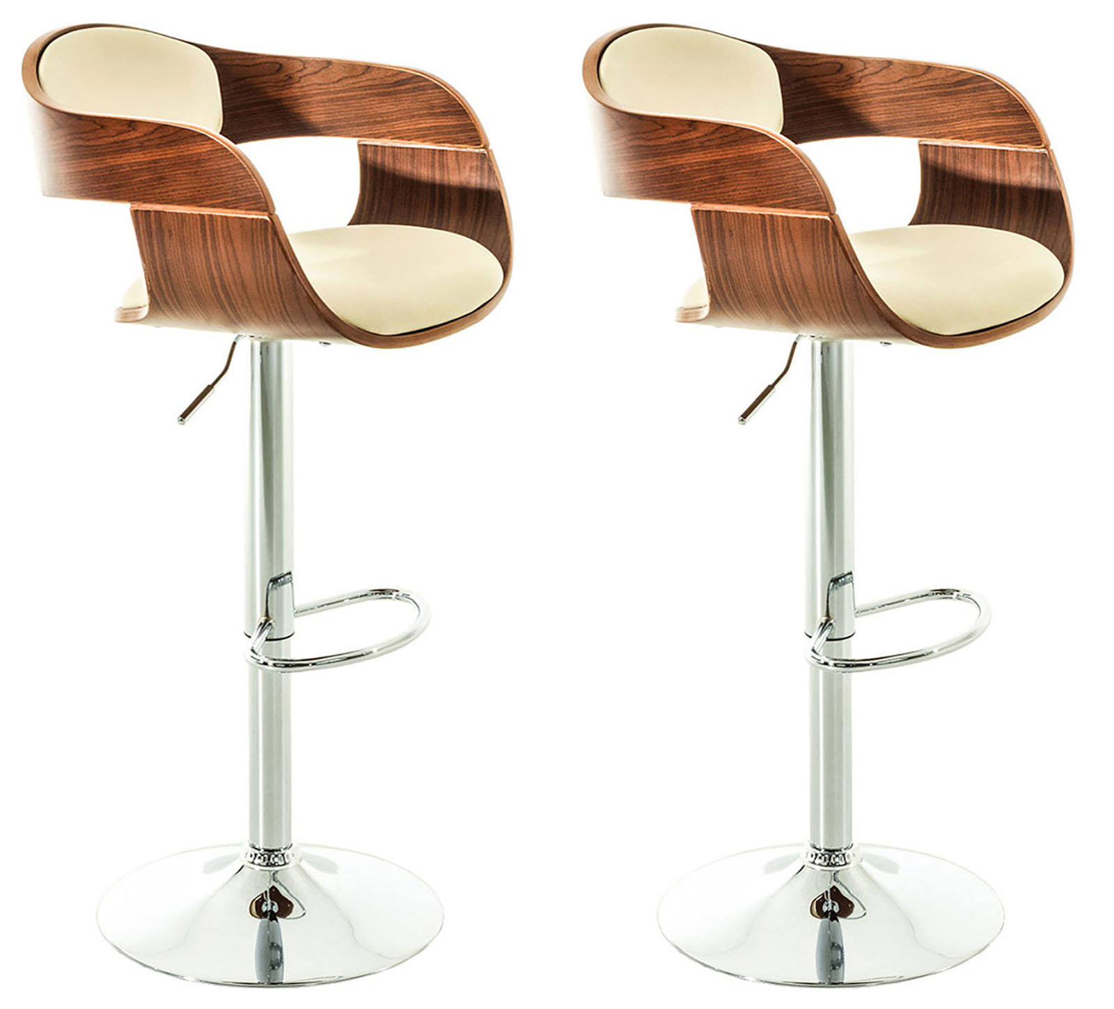 Set De 2 Taburetes Kingston En Simil Cuero