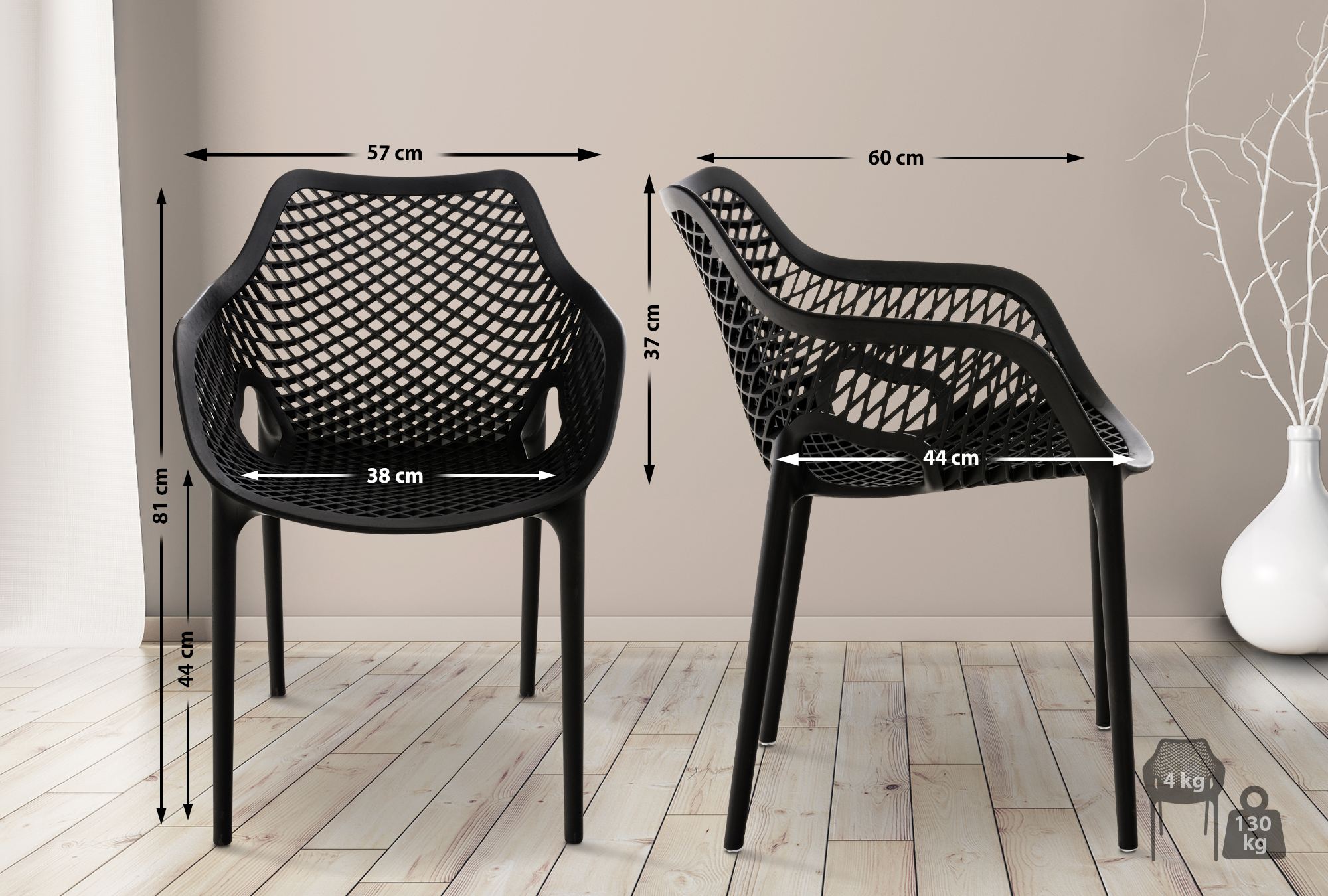 Set de 2 Sillas Air XL