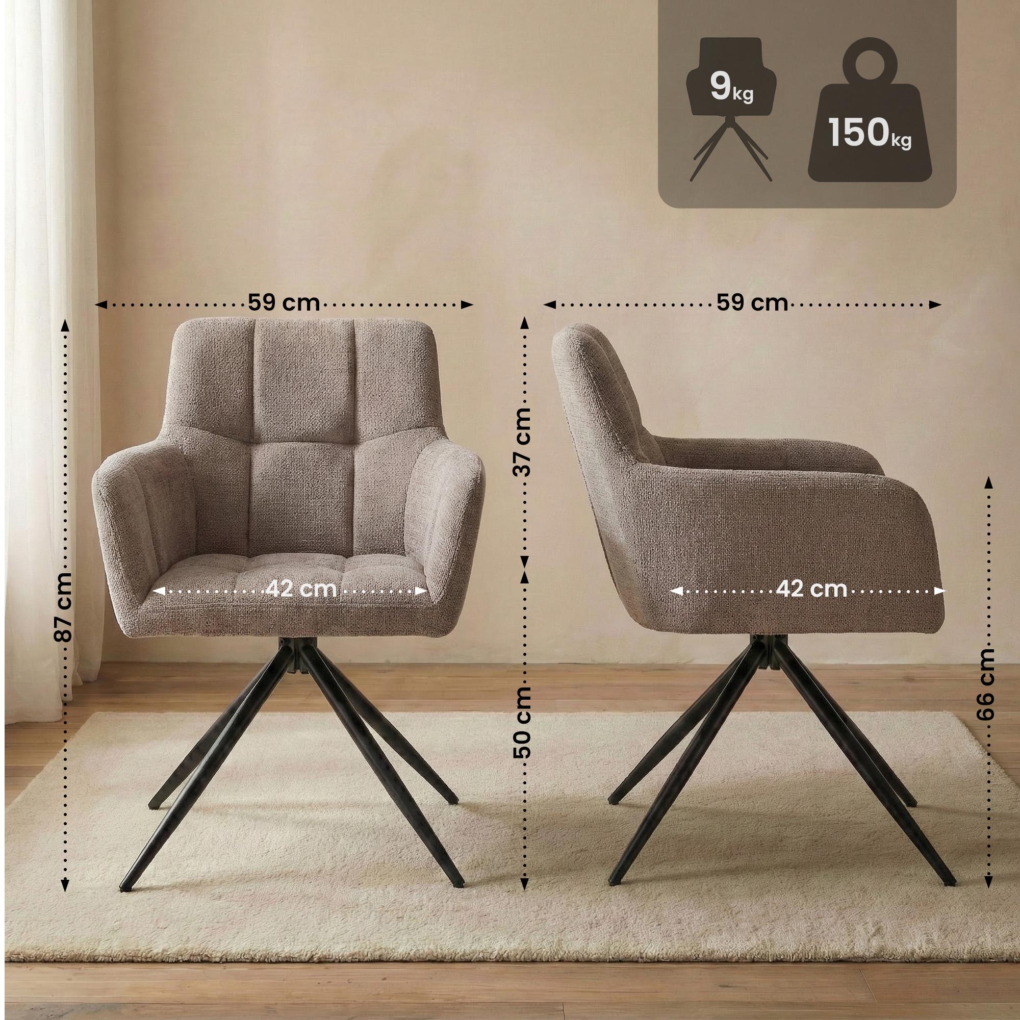 Silla de comedor Jonah Tela