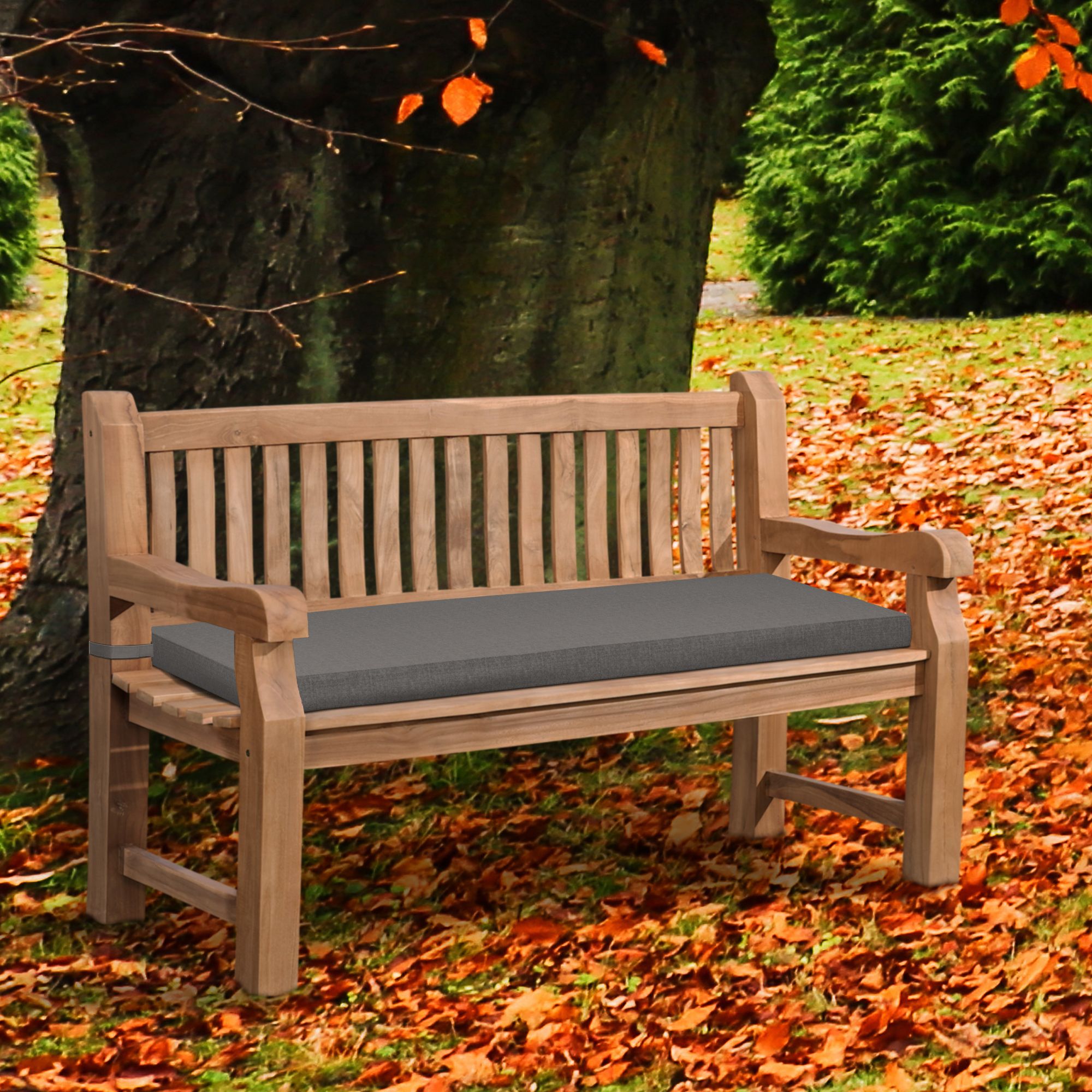 Banco de Jardin de Teca Daxon con Cojin de Asiento