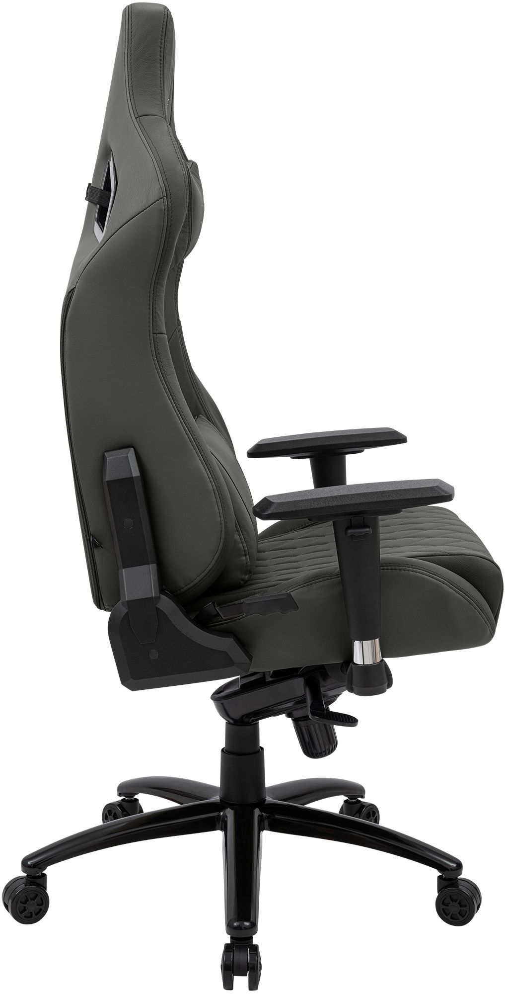 Silla de oficina Keren tapizada en piel genuina