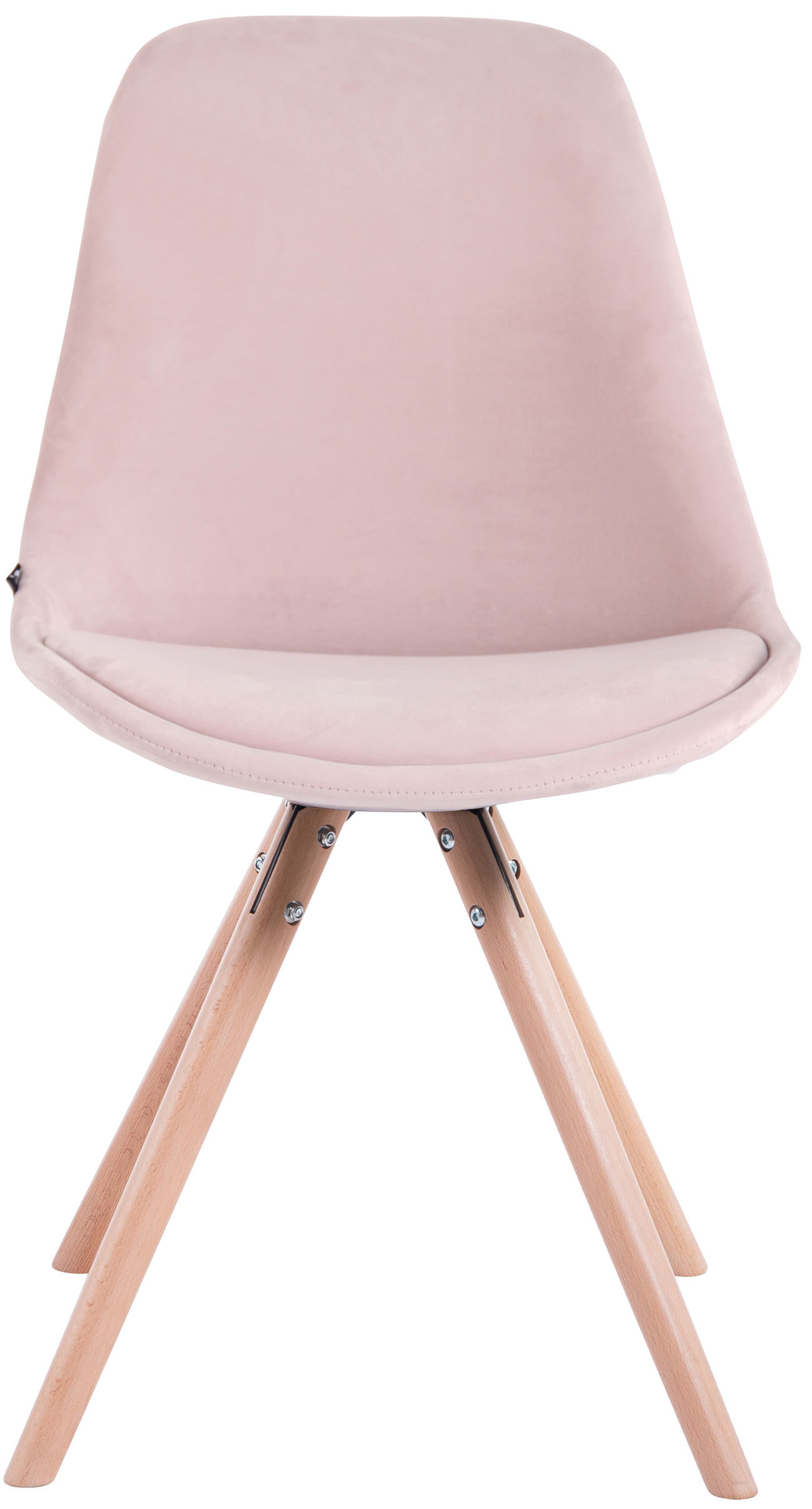Set de 4 sillas de comedor Toulouse Rund en terciopelo
