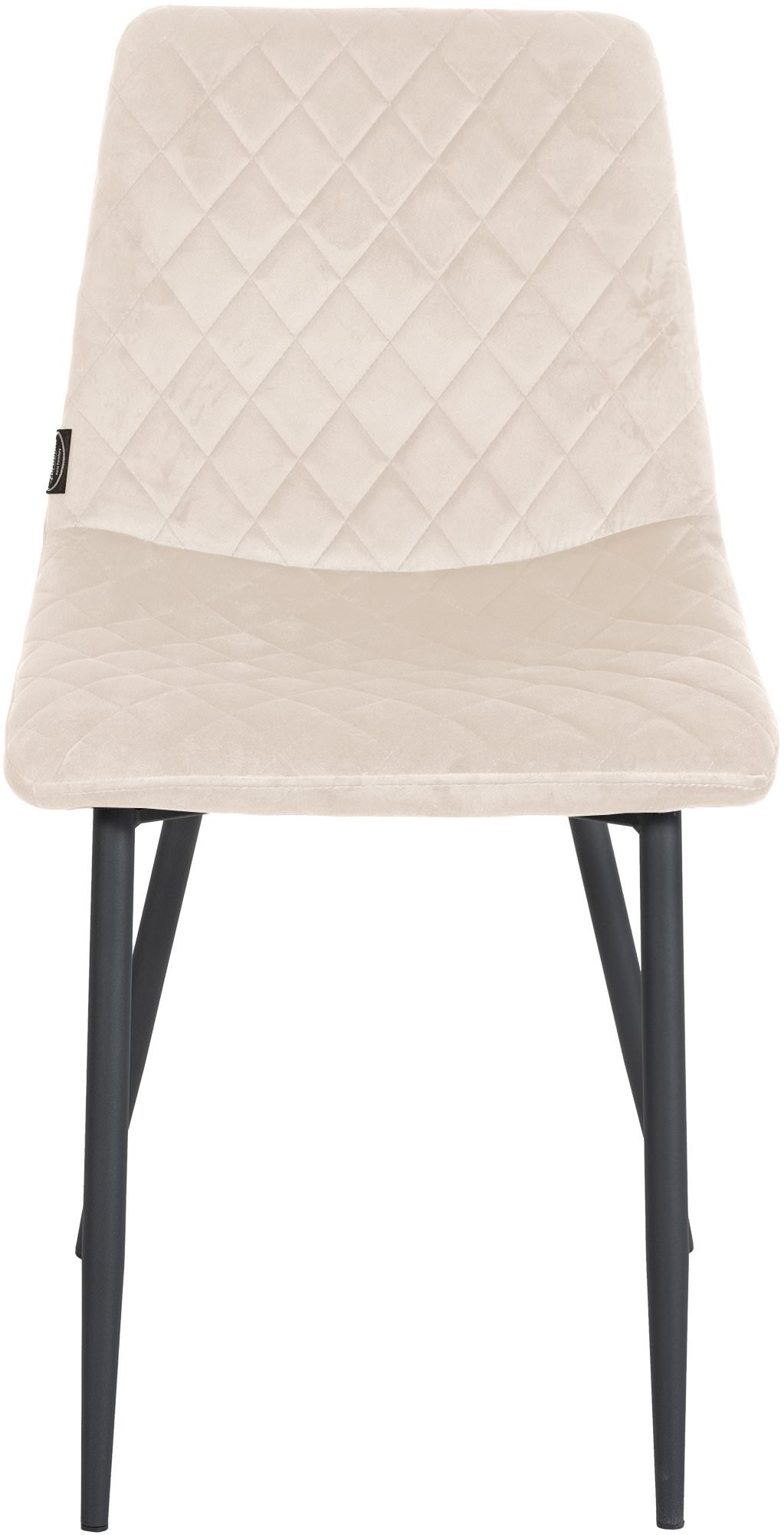 Set de 4 Sillas de comedor Telde en terciopelo