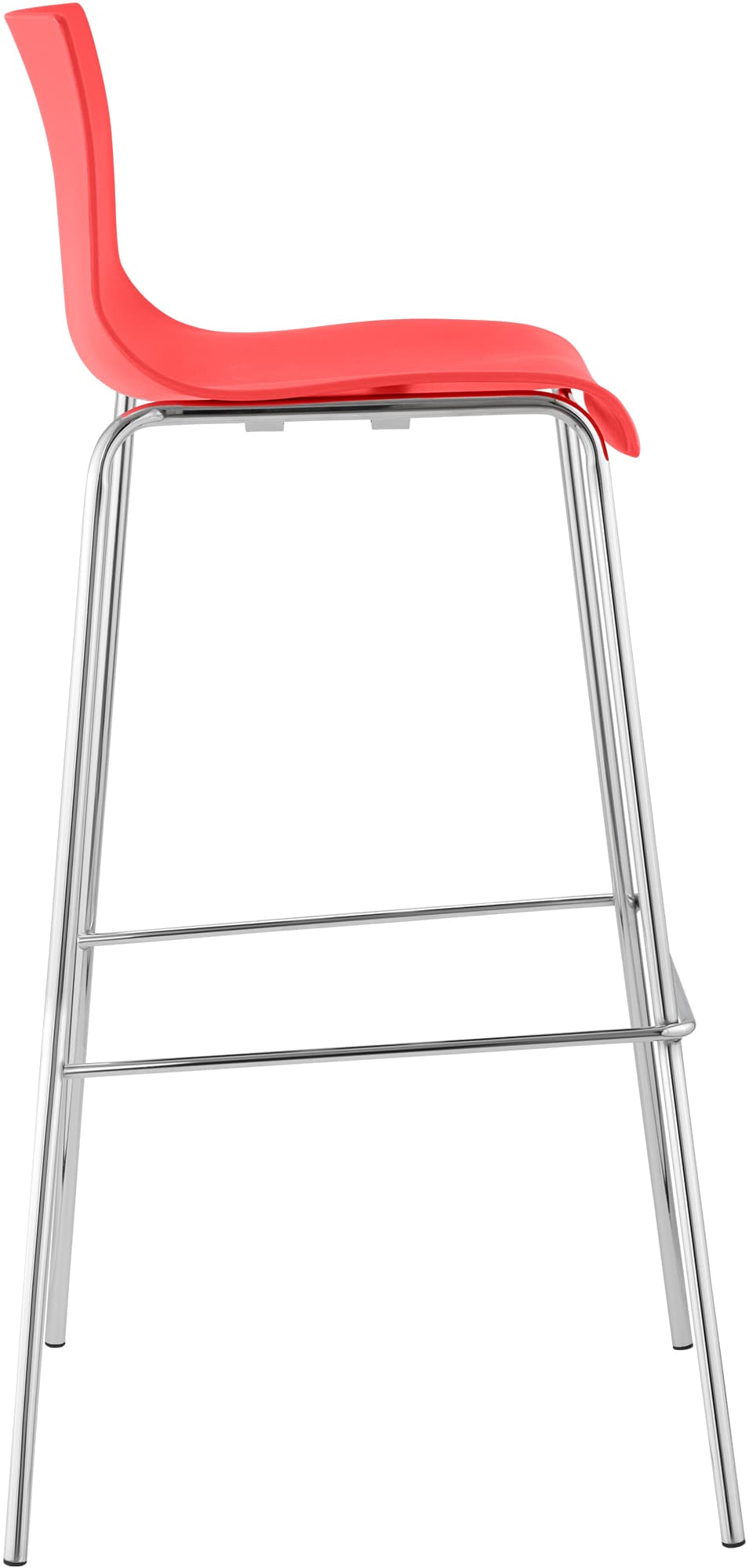 Taburete de Bar Hover de Plástico Base de 4 Patas