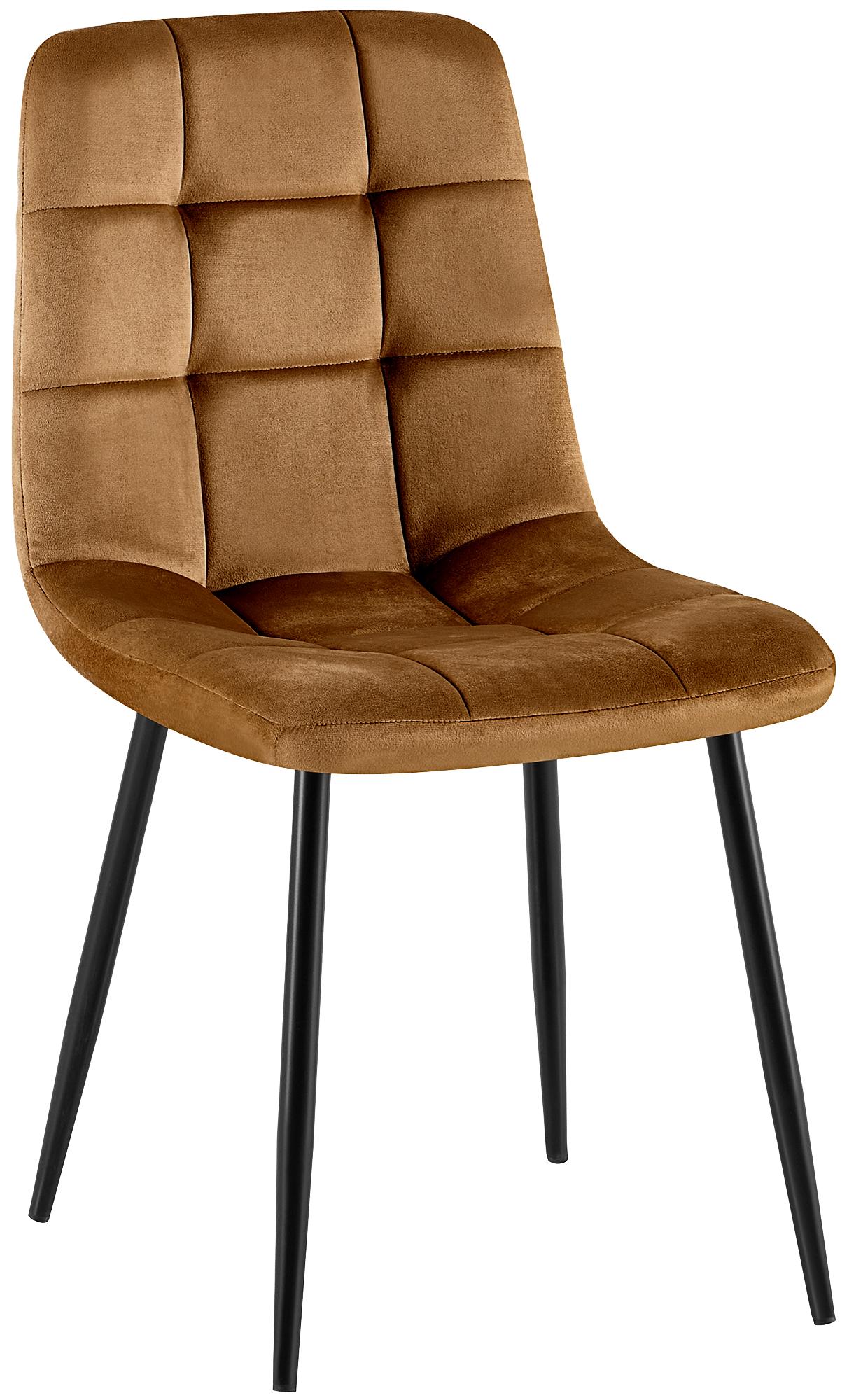 Silla de comedor Antibes tapizada en terciopelo