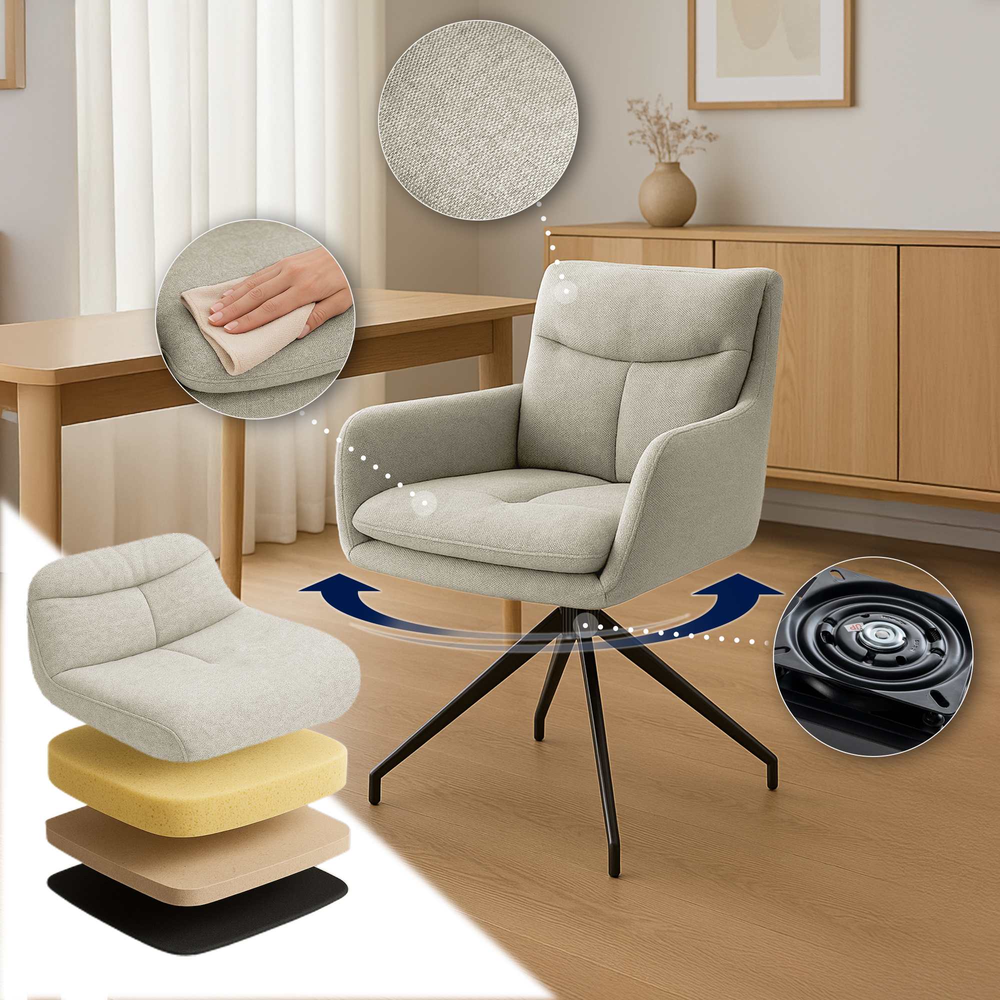 Tela para silla de comedor Somers