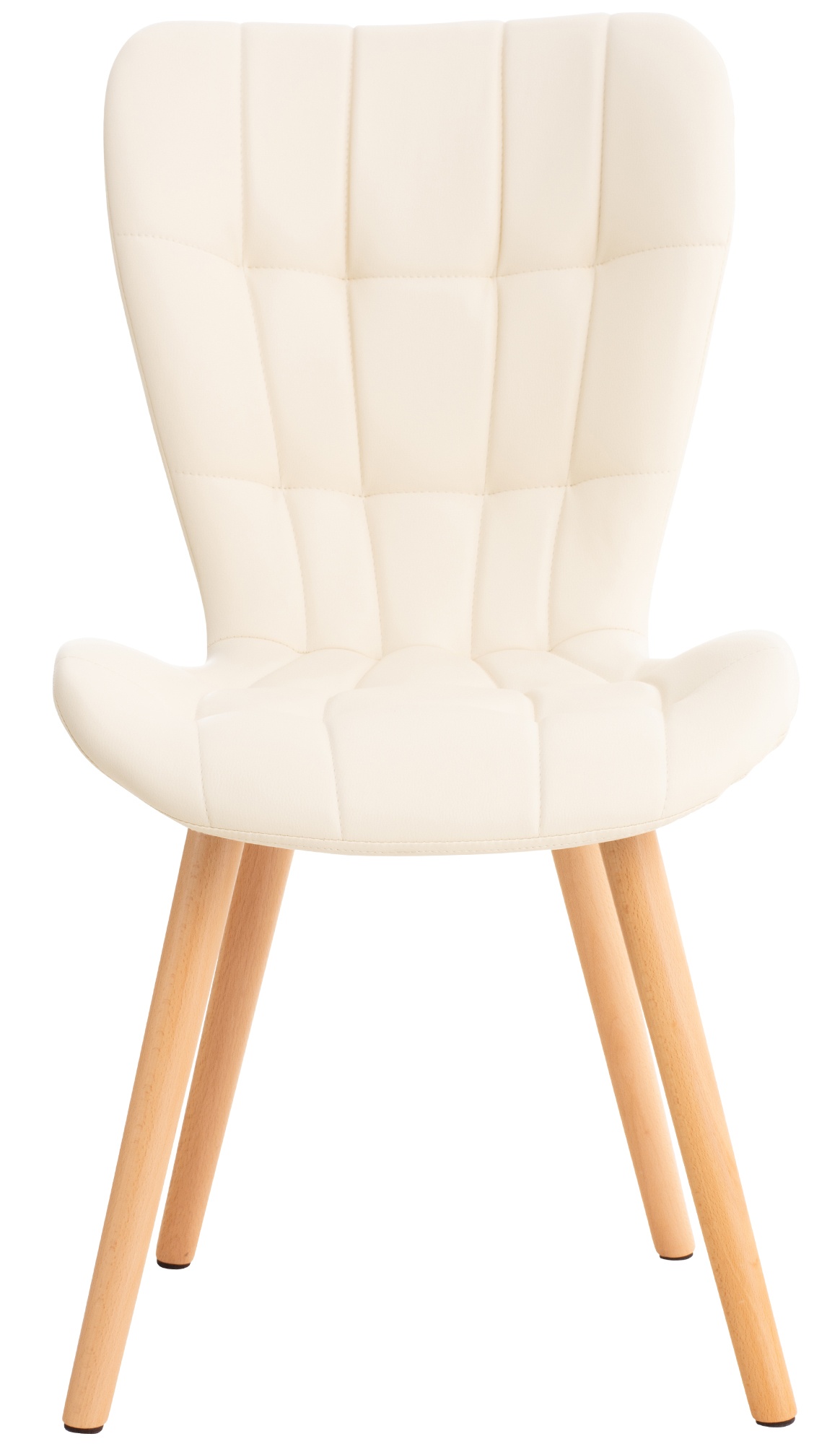 Silla de Comedor Elda Tapizada en Cuero Sintético