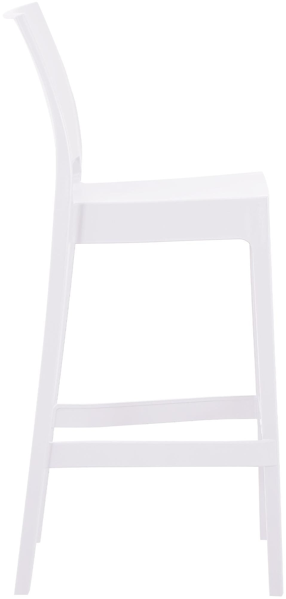 Taburete de bar Flamur - Silla alta de diseño moderno con protector de suelo y fácil montaje