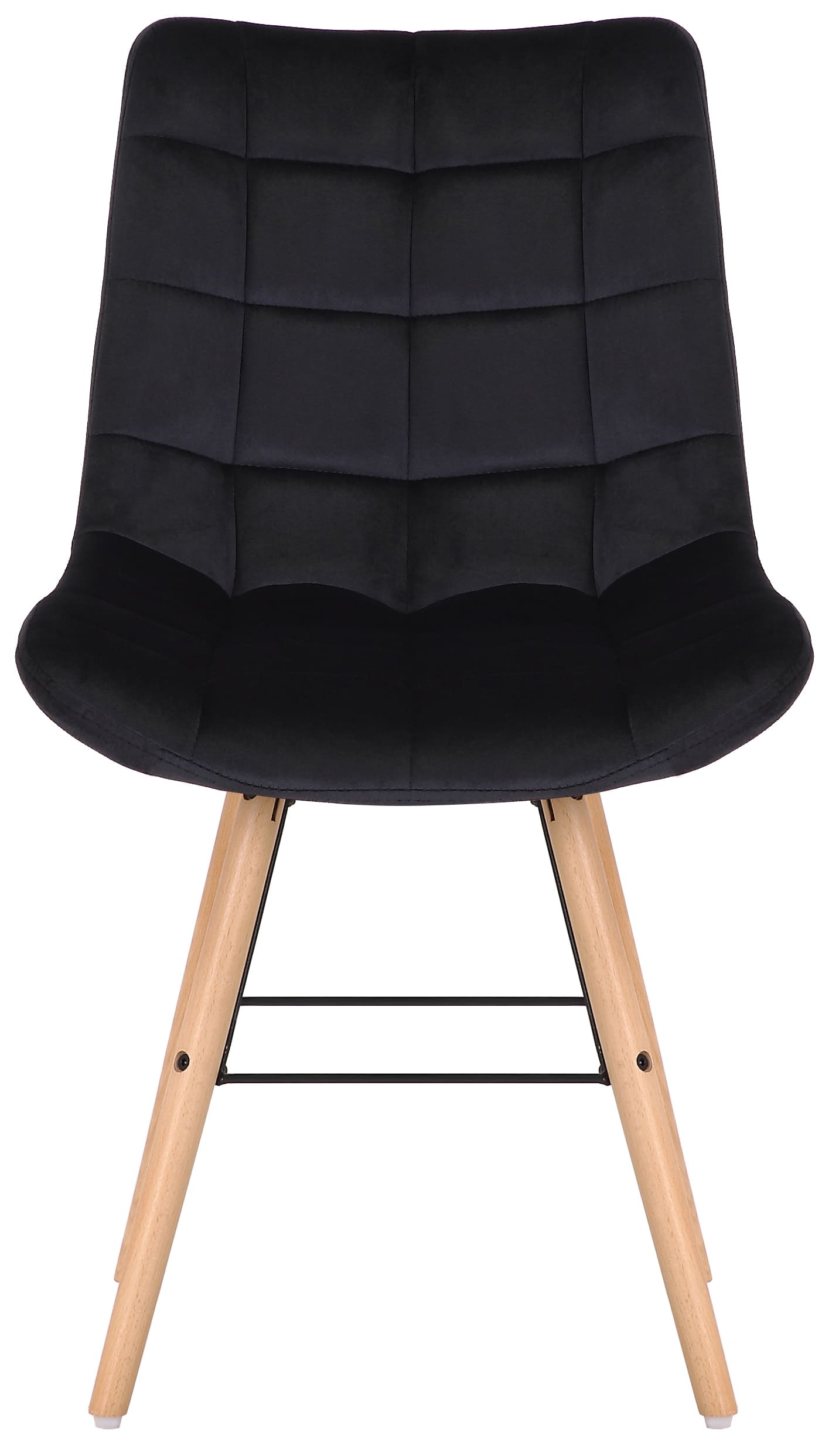 Set de 2 sillas de comedor Leni en terciopelo
