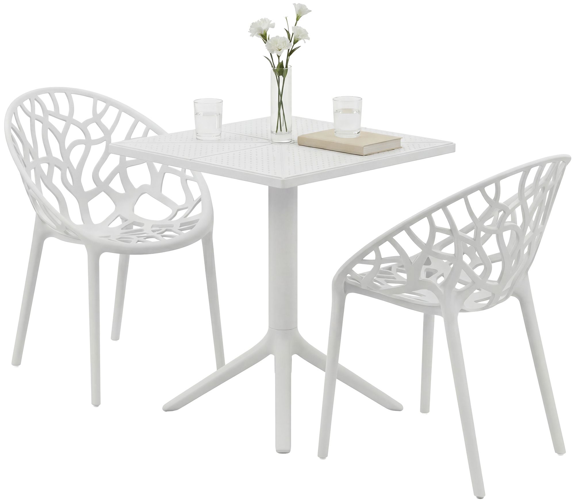Conjunto de muebles de jardin Neriva con 2 sillas