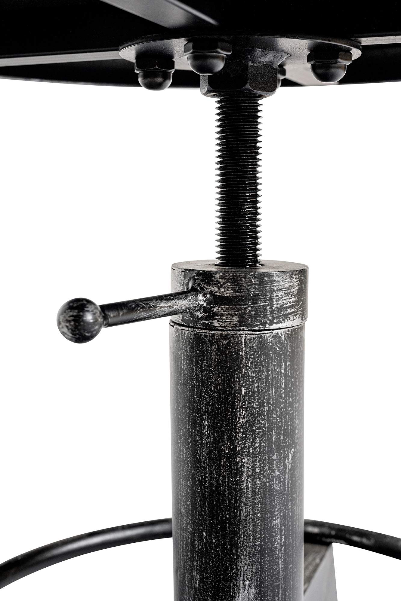 Set de 2 taburetes Destin industriales en polipiel