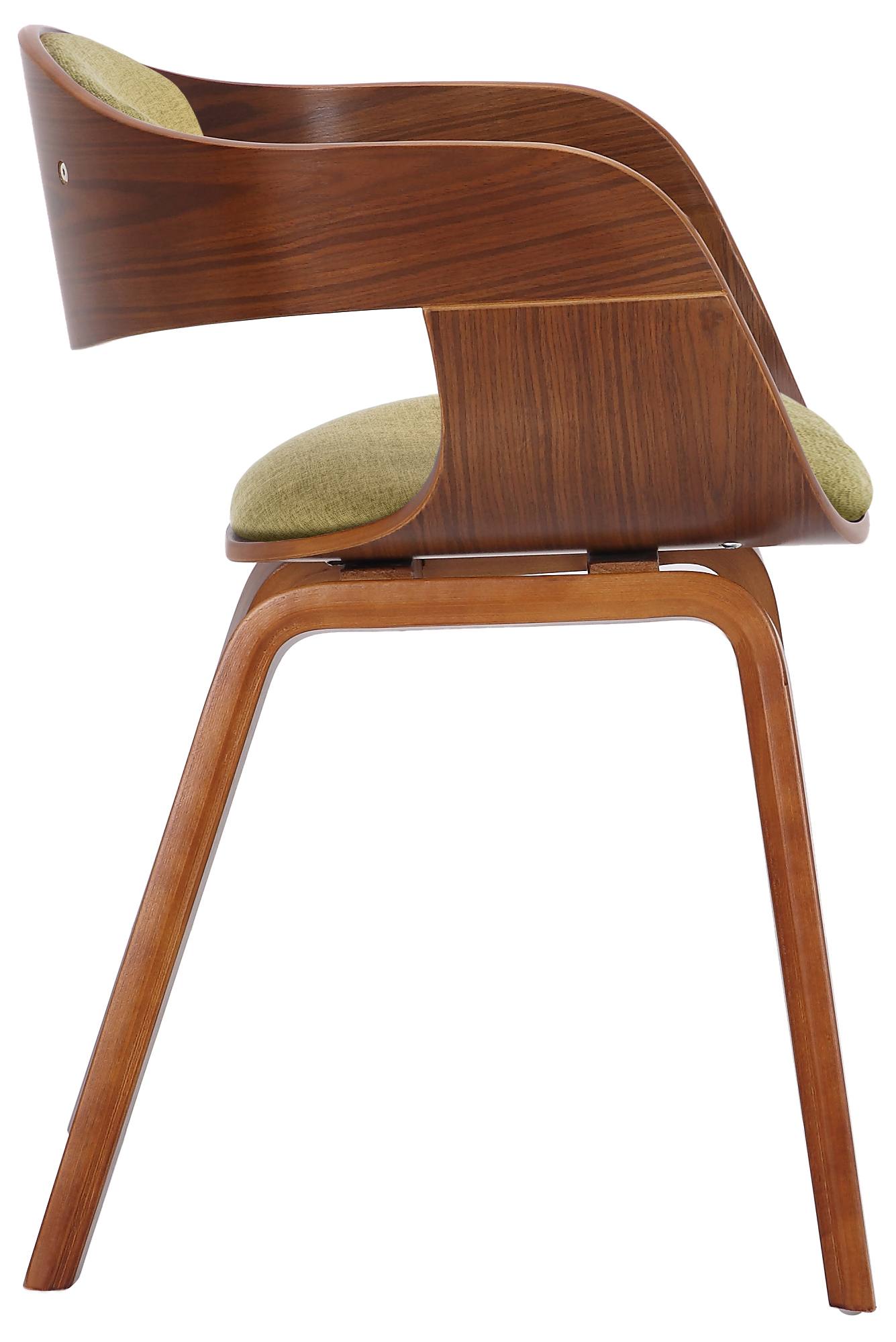 Set de 2 sillas de comedor Kingston de tela y madera