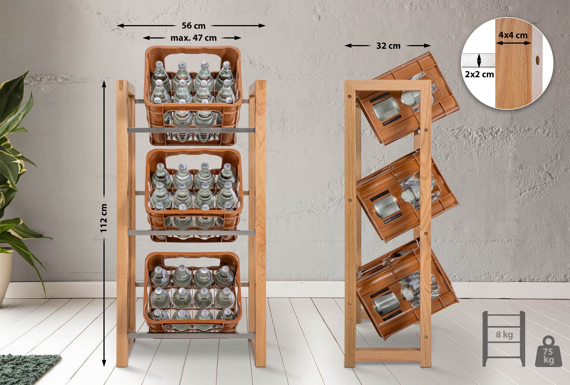 Estantería para cajas de bebidas Robin