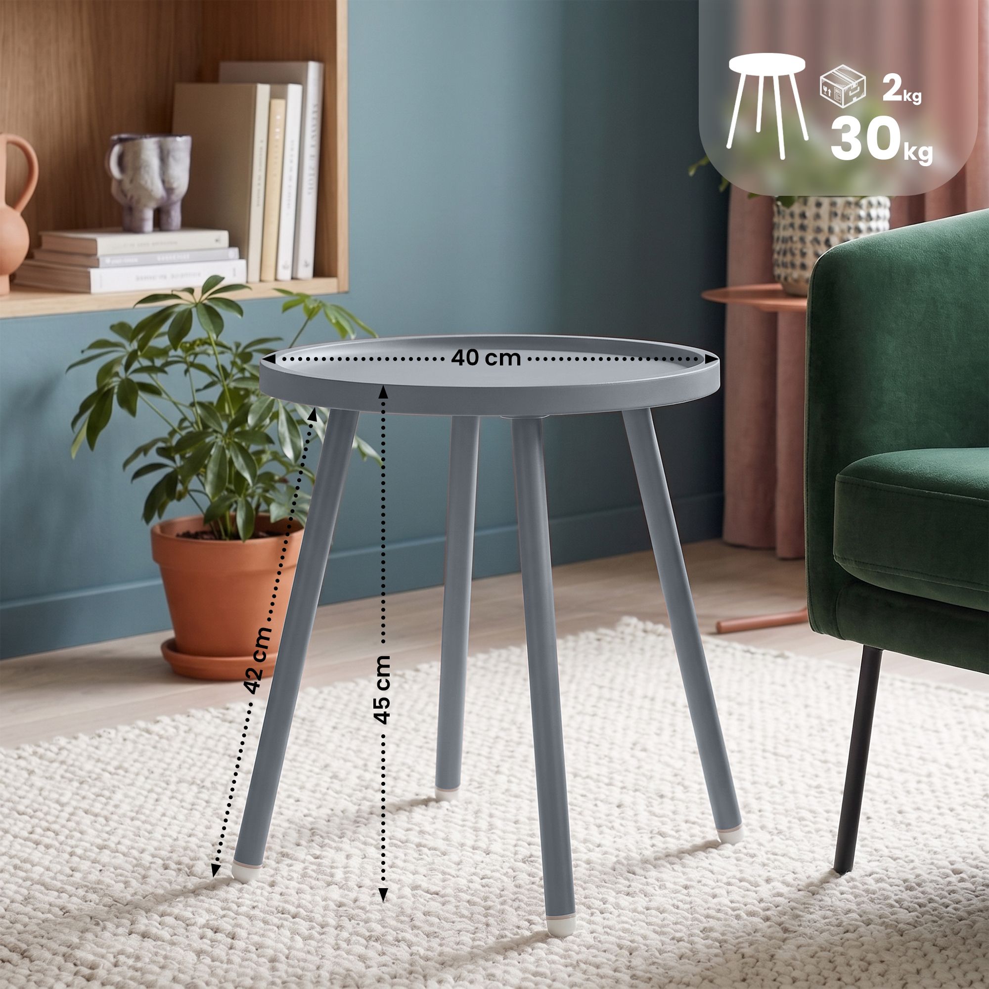 Mesa auxiliar Busan Ø 40 cm
